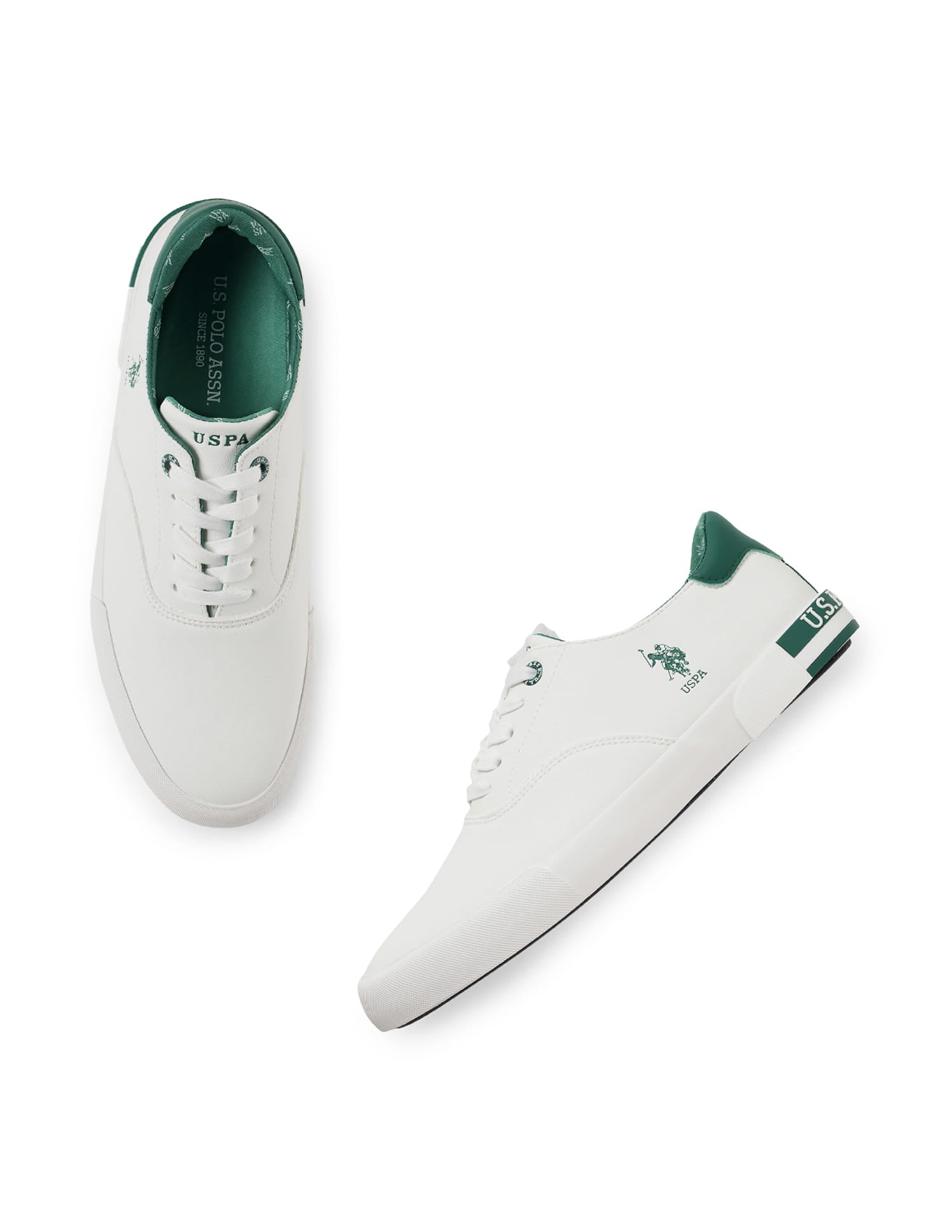Men Solid Erland 2.0 Sneakers Off White - U.S. Polo Assn. India | Large