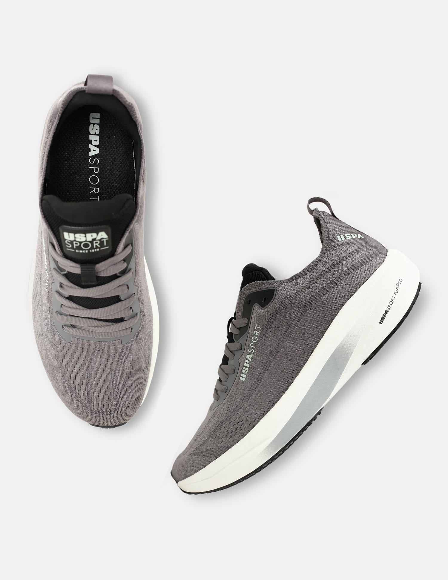 Field Pro 4 Lace-Ups Running Shoes Dark Grey - U.S. Polo Assn. India | Large