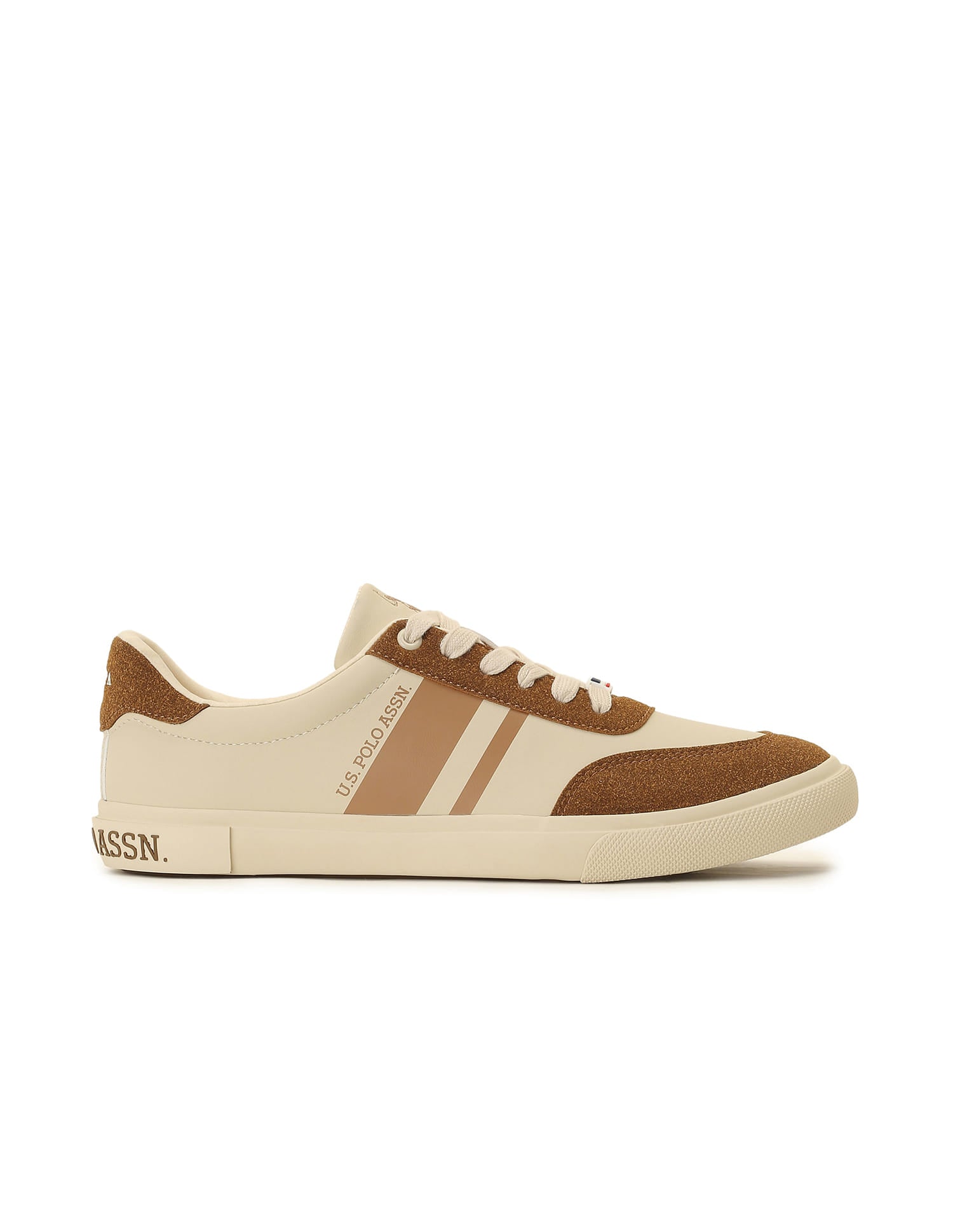 Men Krister 4.0 Colourblocked Sneakers Beige - U.S. Polo Assn. India | Large