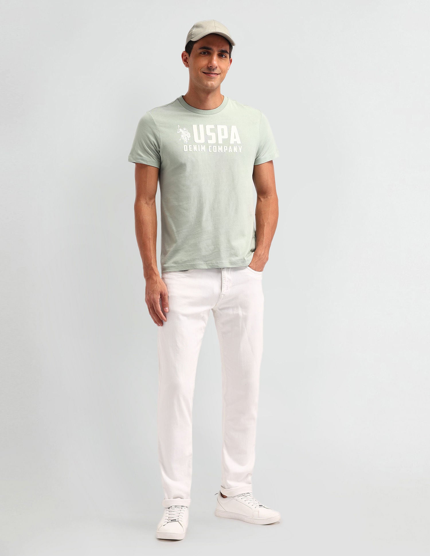 Collegiate Muscle Fit Brand T-Shirt Grey - U.S. POLO ASSN. | Large