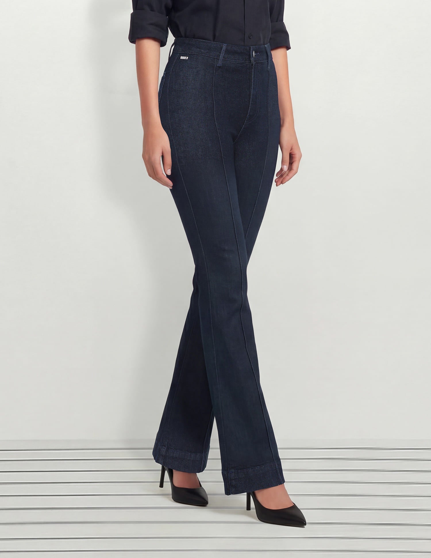 High Rise Flared Fit Jeans Blue - U.S. Polo Assn. India | Large