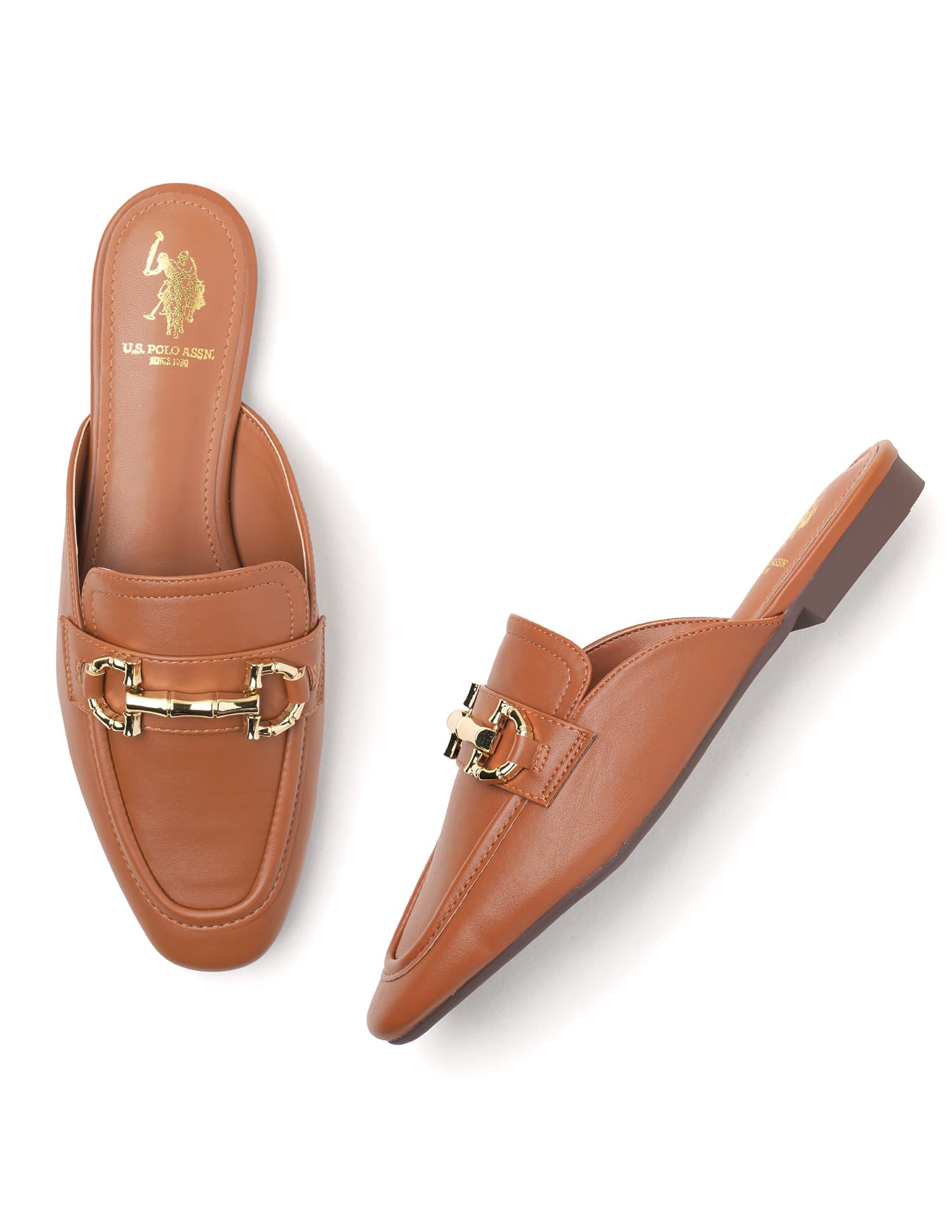 Tecla Tan Mule Tan - U.S. Polo Assn. India | Large