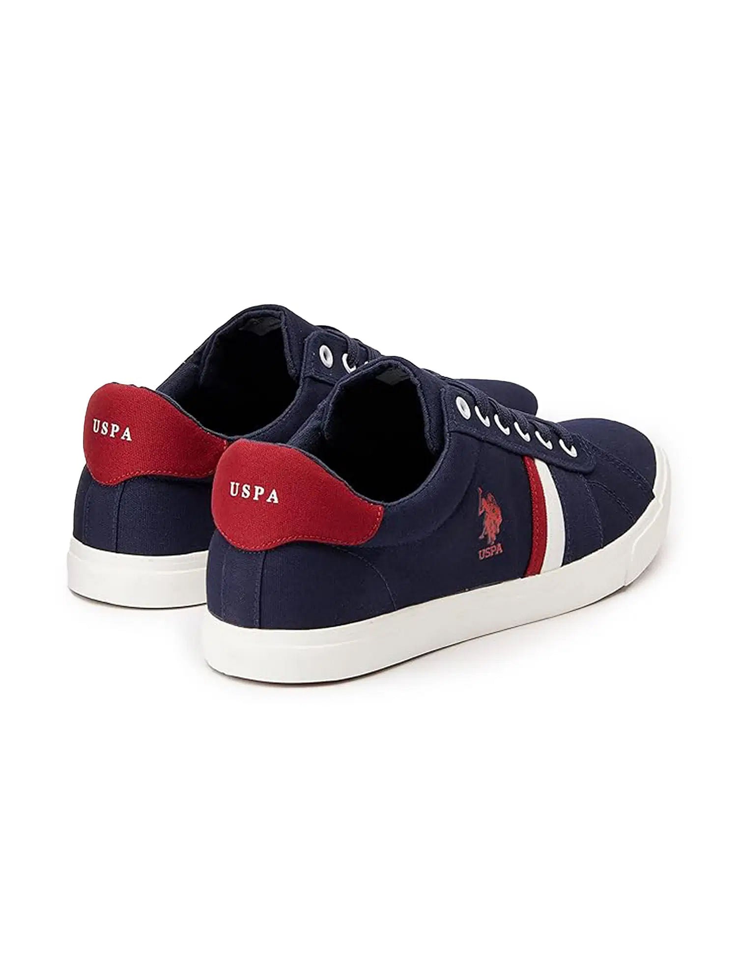 Striped Round Toe Abor 3.0 Sneakers Navy - U.S. POLO ASSN. | Large