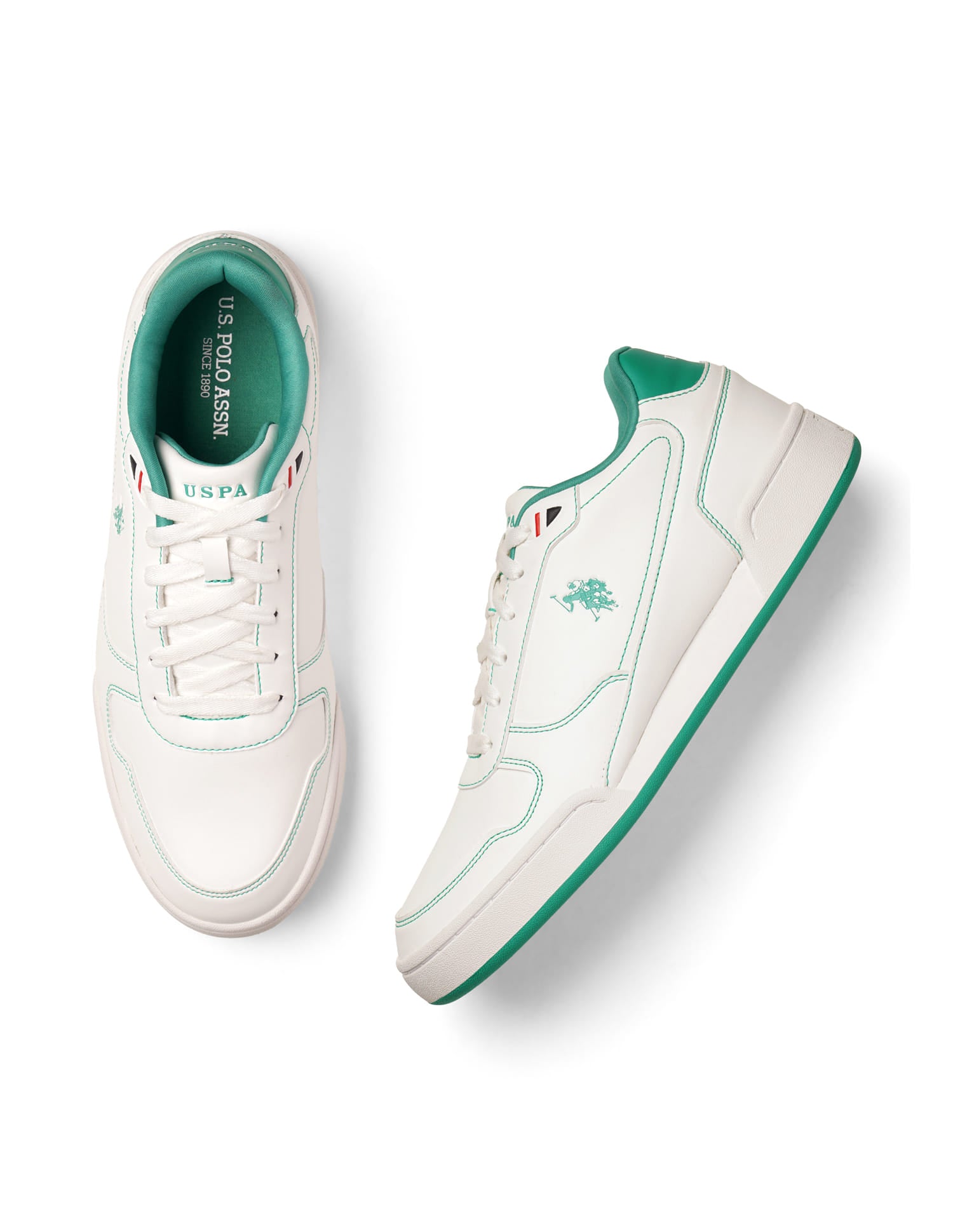 Men Valentin Solid Sneaker Off White - U.S. Polo Assn. India | Large