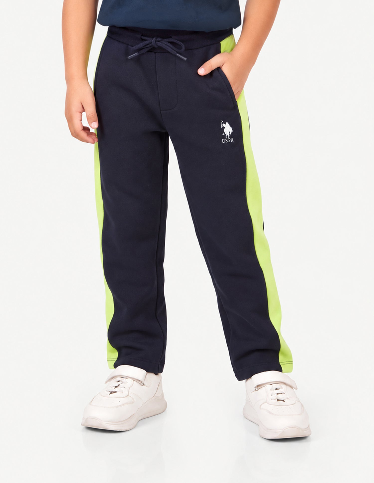 Mid Rise Regular Fit Track Pants Navy - U.S. Polo Assn. India | Large