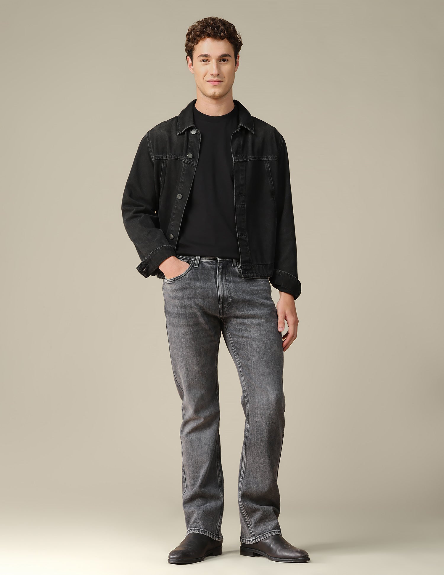 Connor Bootcut Fit Grey Jeans Mid Grey - U.S. Polo Assn. India | Large
