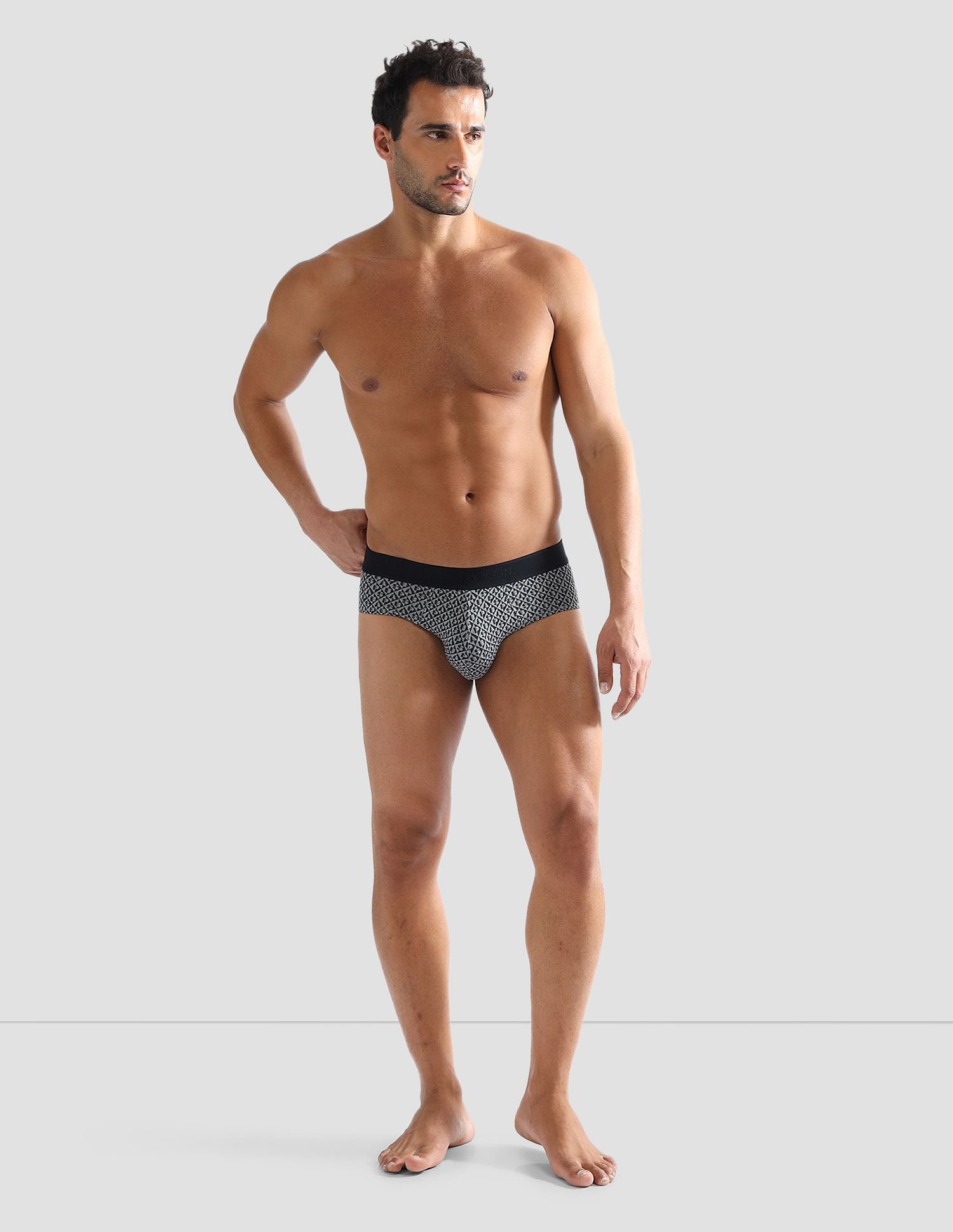 Elasticized Waist Printed PB005 Briefs - Pack of 1 Black - U.S. POLO ASSN. | Large