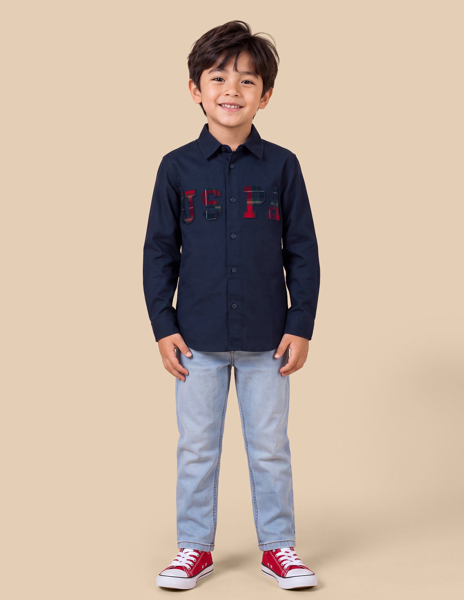 Oxford Regular Fit Shirt Navy - U.S. Polo Assn. India | Large