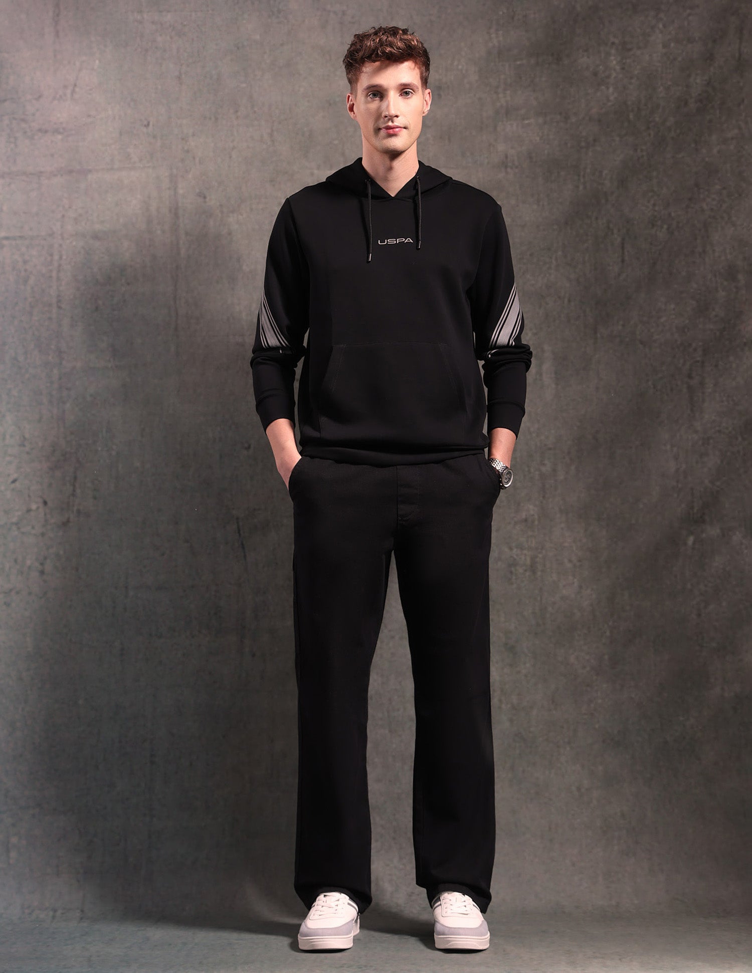 Black & Gold Regular Fit Sweatshirt Black - U.S. POLO ASSN. | Large