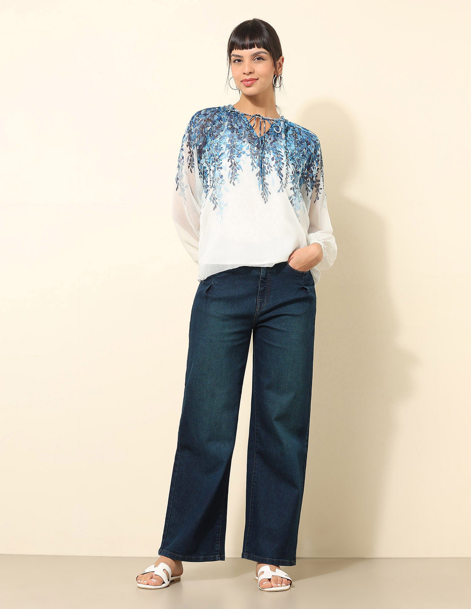 Floral Printed Top Multi - U.S. POLO ASSN. | Large