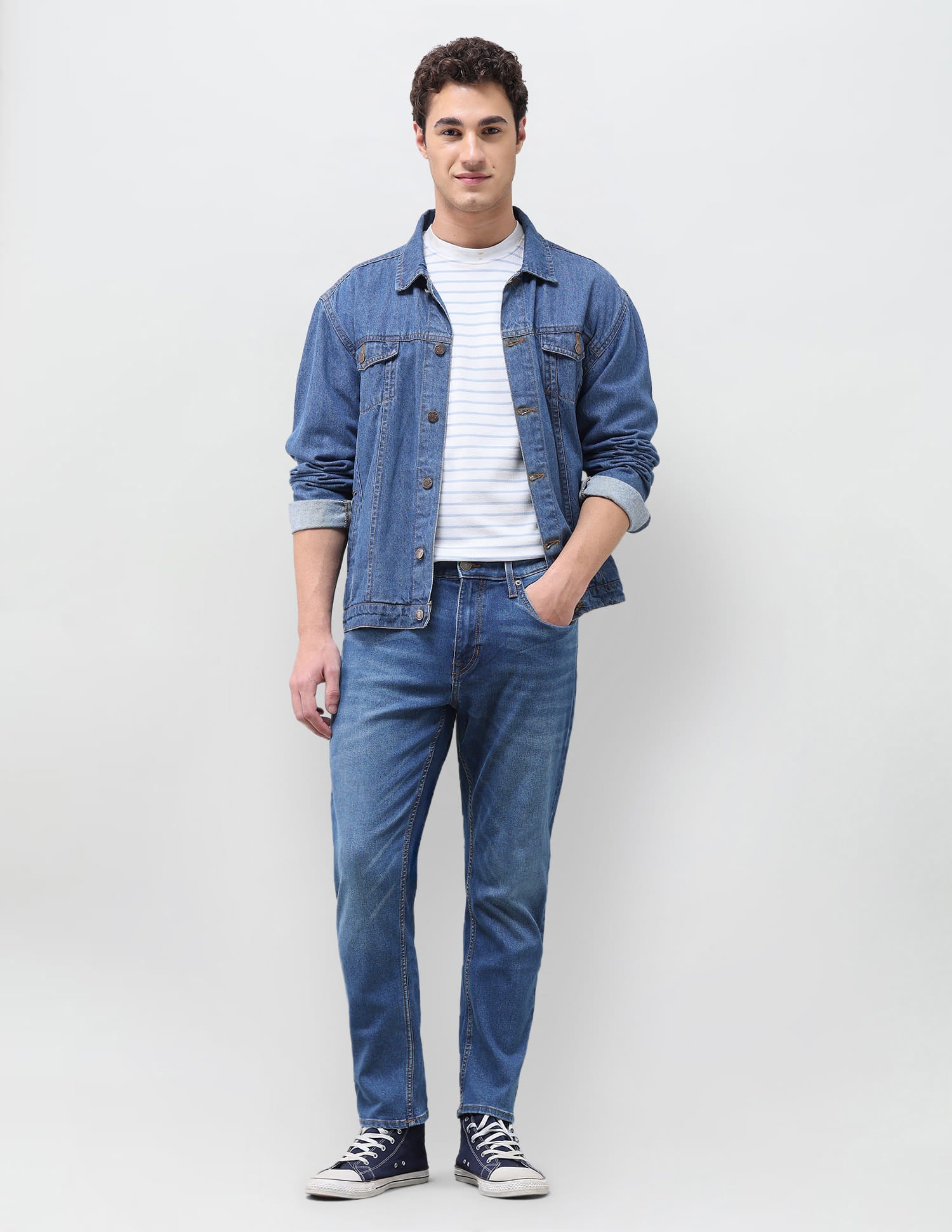 Solid Straight Fit Jeans Blue - U.S. Polo Assn. India | Large