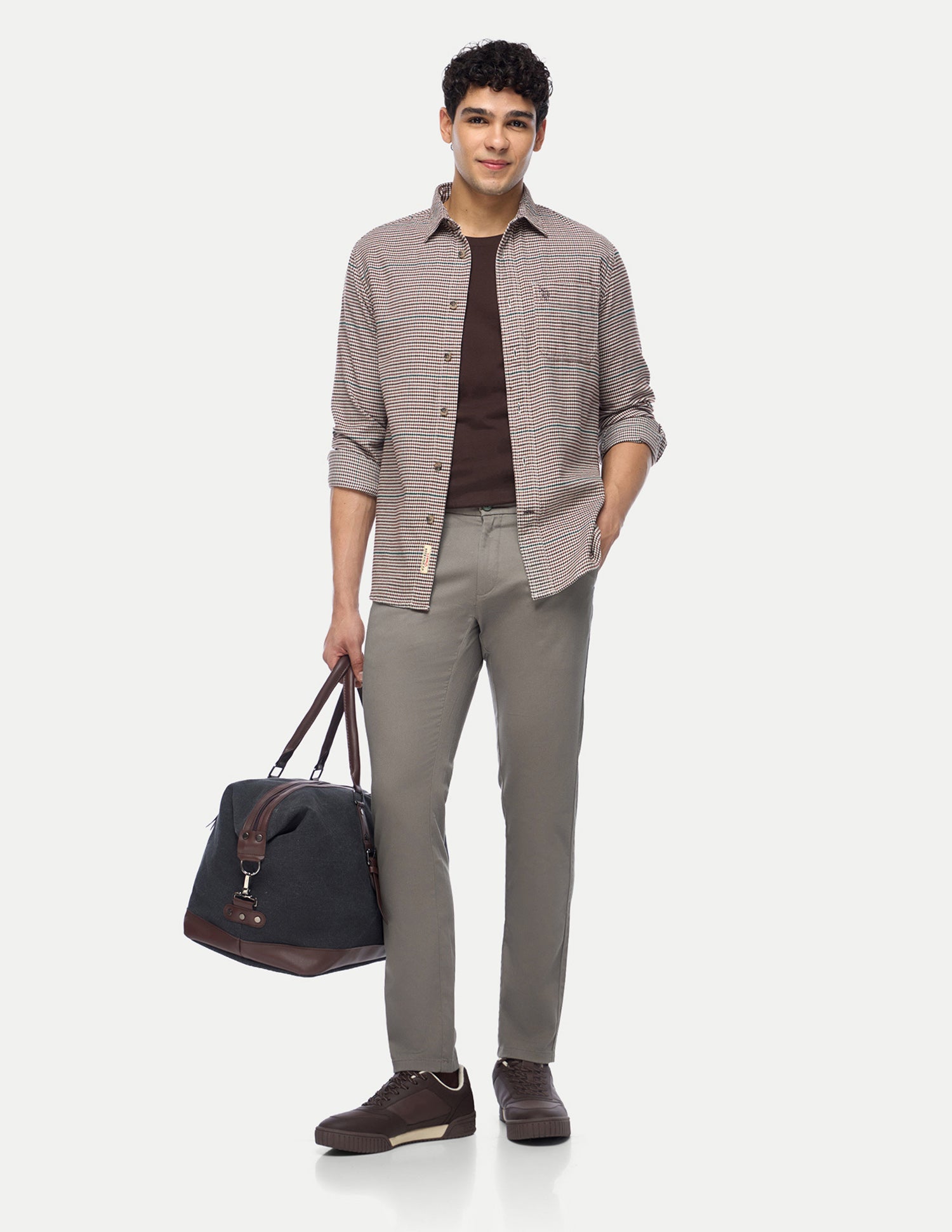 Austin Trim Regular Fit Satin Trousers Grey - U.S. Polo Assn. India | Large