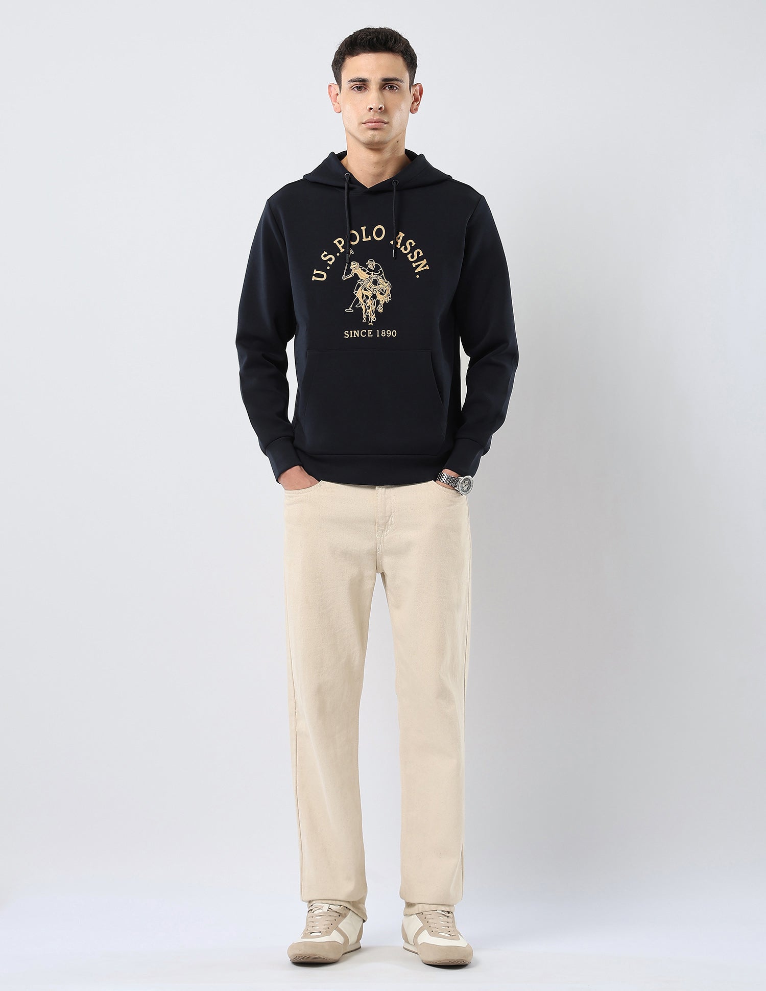 Brand Embroidered Regular Fit Sweatshirt Navy - U.S. POLO ASSN. | Large