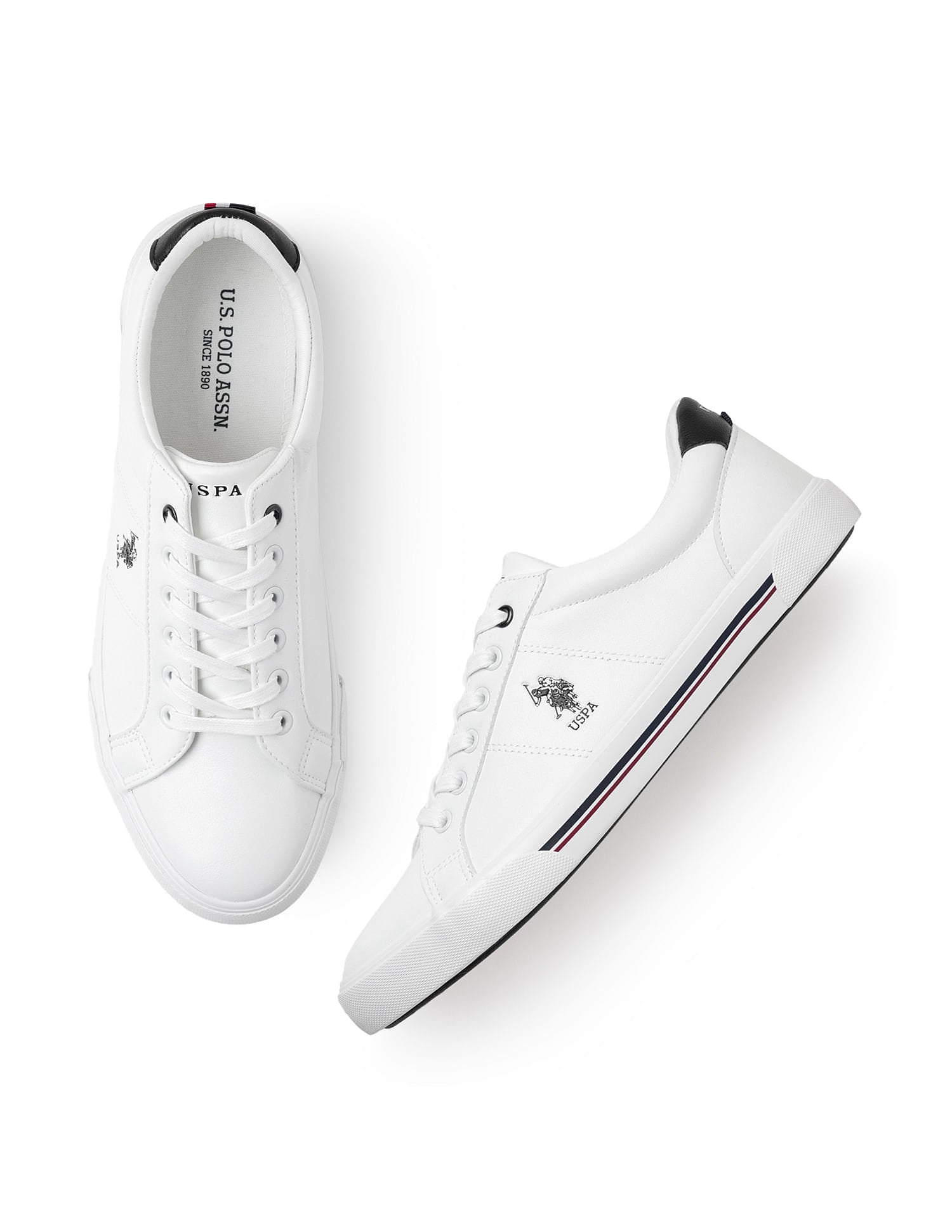 Men Solid Padry 4.0 Sneakers White - U.S. Polo Assn. India | Large