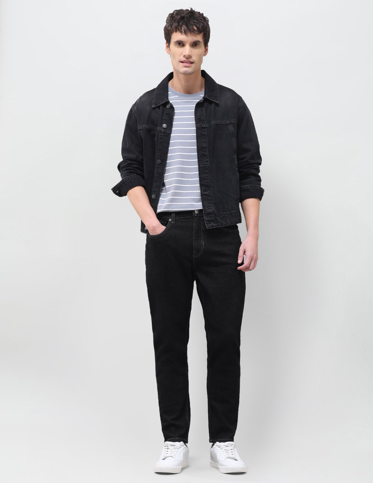 Cole Comfort Cropped Fit Black Jeans Black - U.S. Polo Assn. India | Large