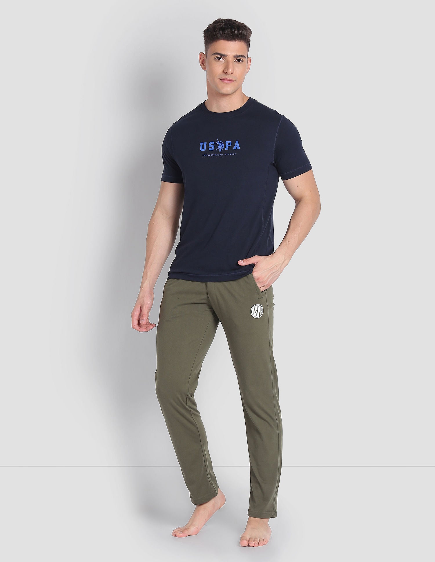 Relaxed Fit LR002 Lounge Track Pants - Pack Of 1 Olive - U.S. POLO ASSN. | Large