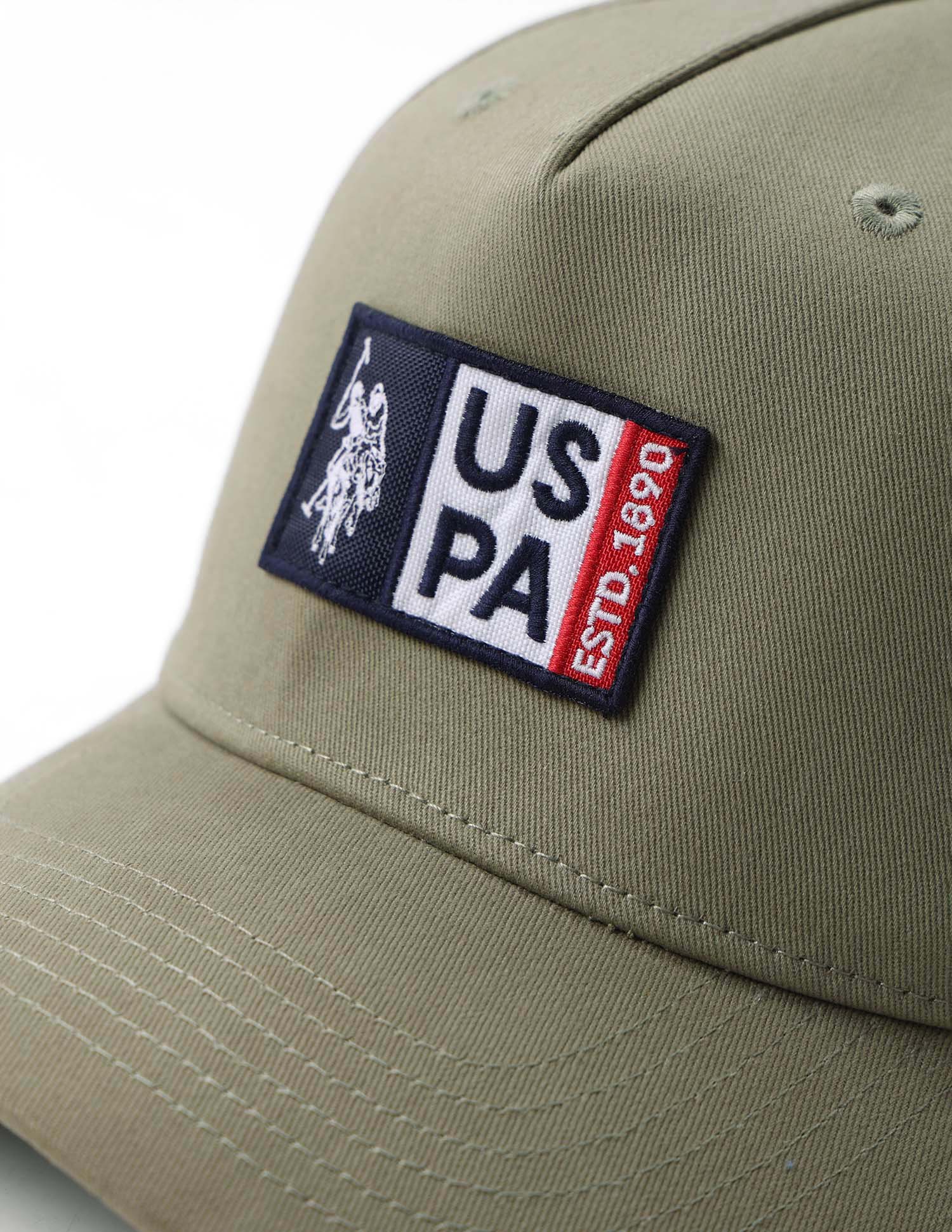 Brand Appliqued Twill Cap Light Olive - U.S. Polo Assn. India | Large