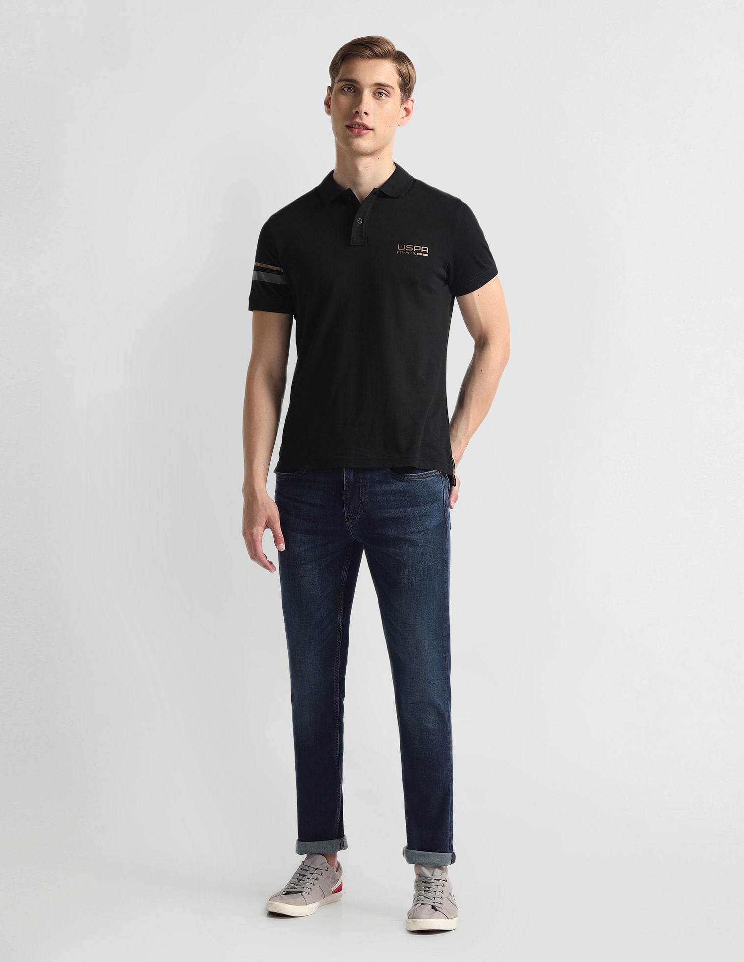 Regallo Skinny Fit Blue Jeans Blue - U.S. Polo Assn. India | Large