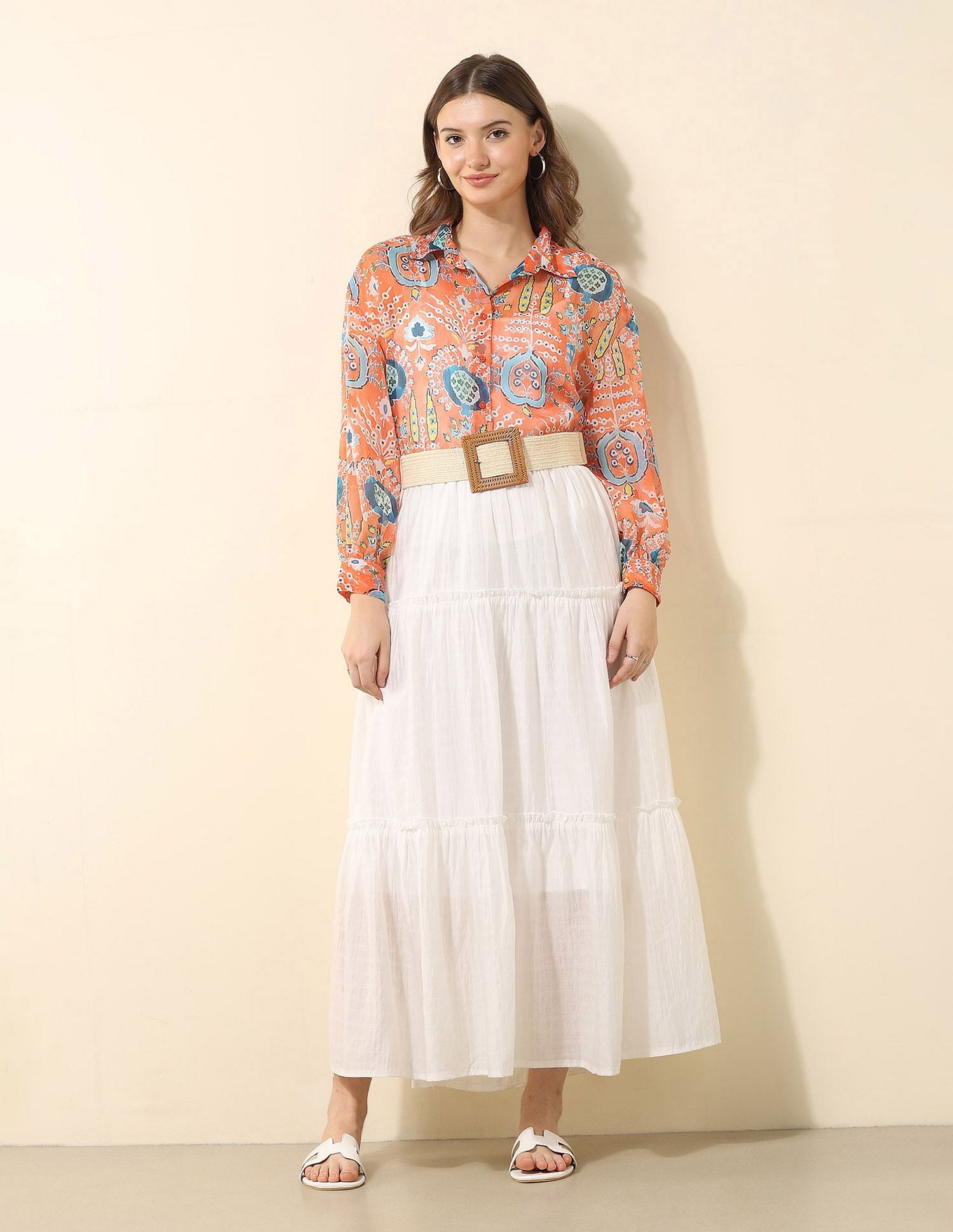 Relaxed Fit Chiffon Sheer Shirt Multi-colour - U.S. POLO ASSN. | Large