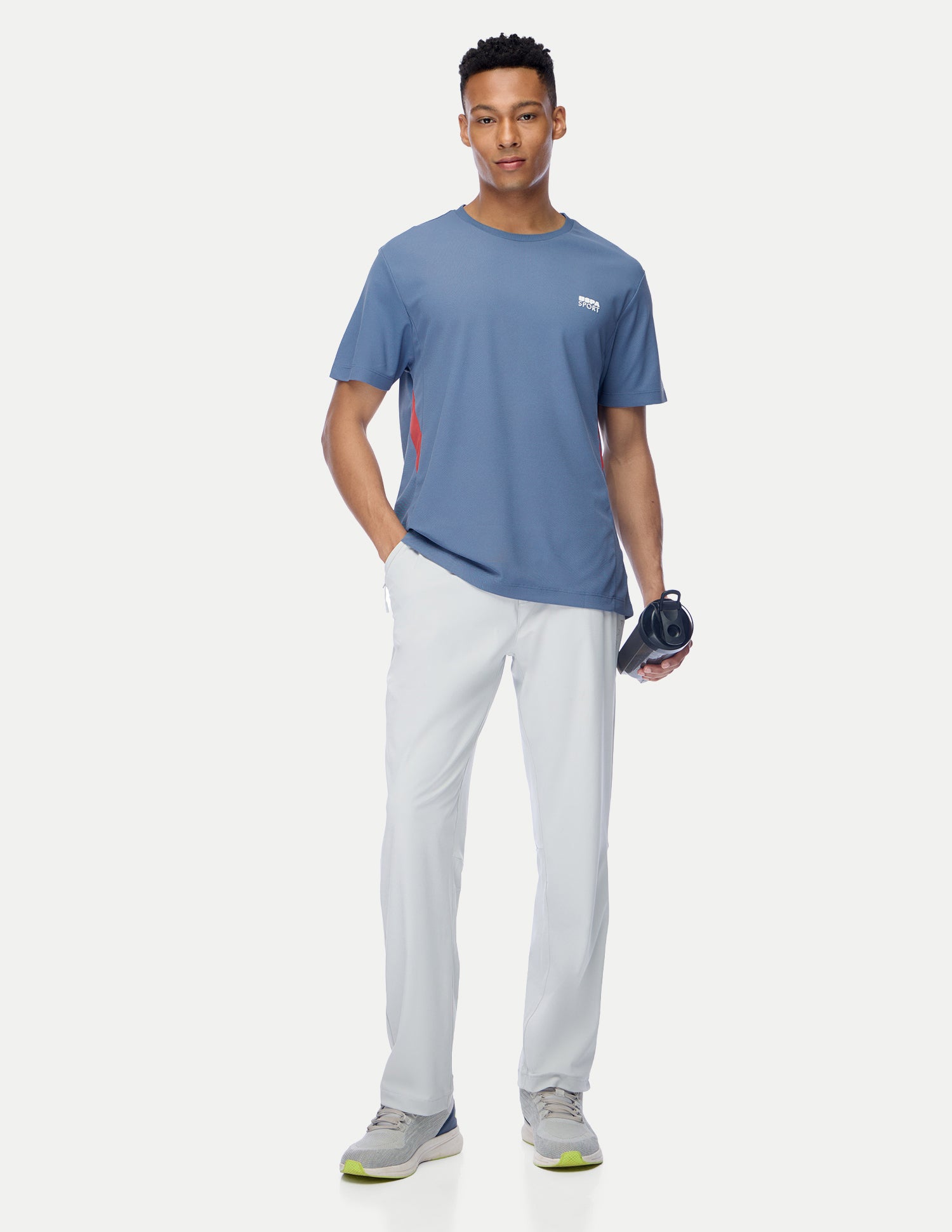 Solid Regular Fit Active T-Shirt Blue - U.S. Polo Assn. India | Large