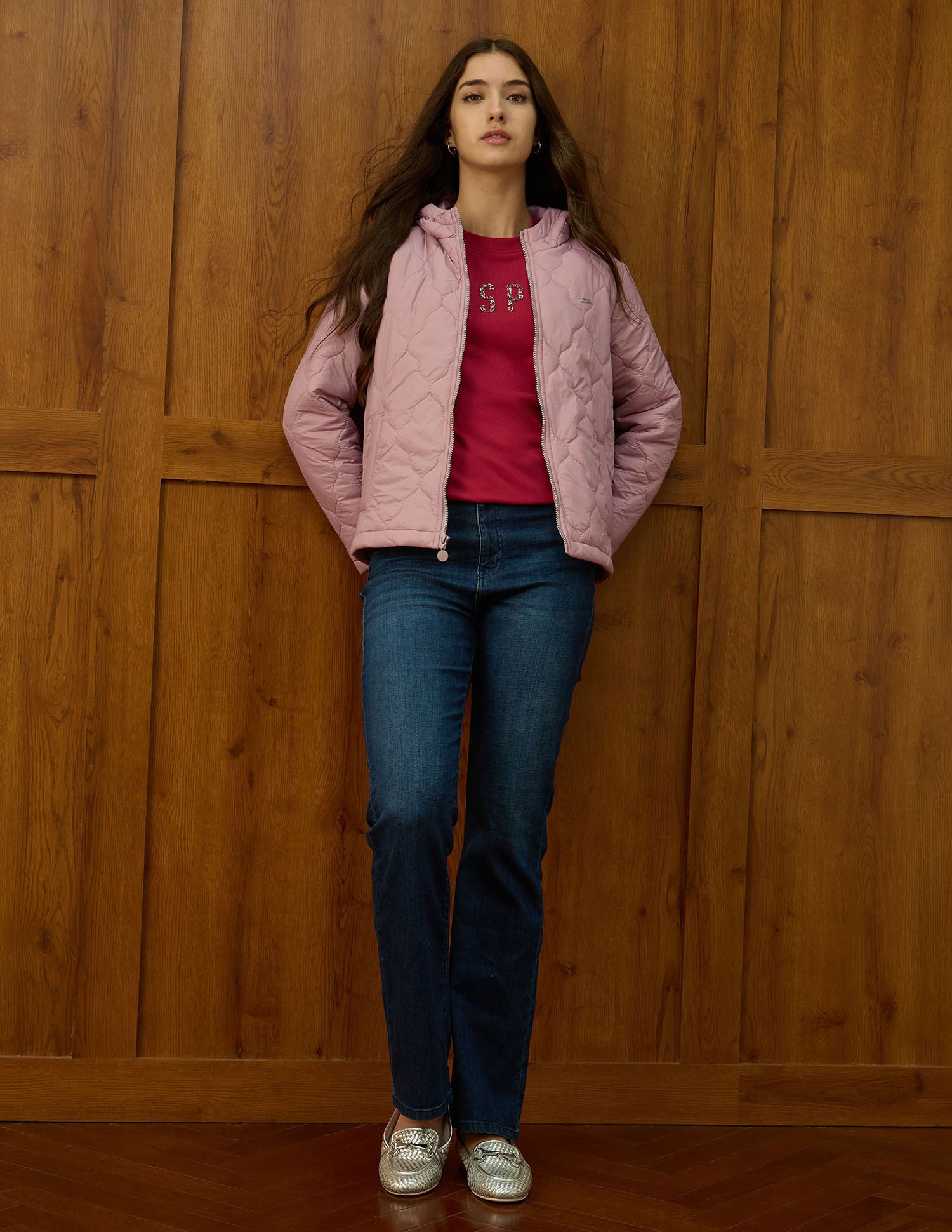 Solid Quilted Jacket Pink - U.S. POLO ASSN. | Large