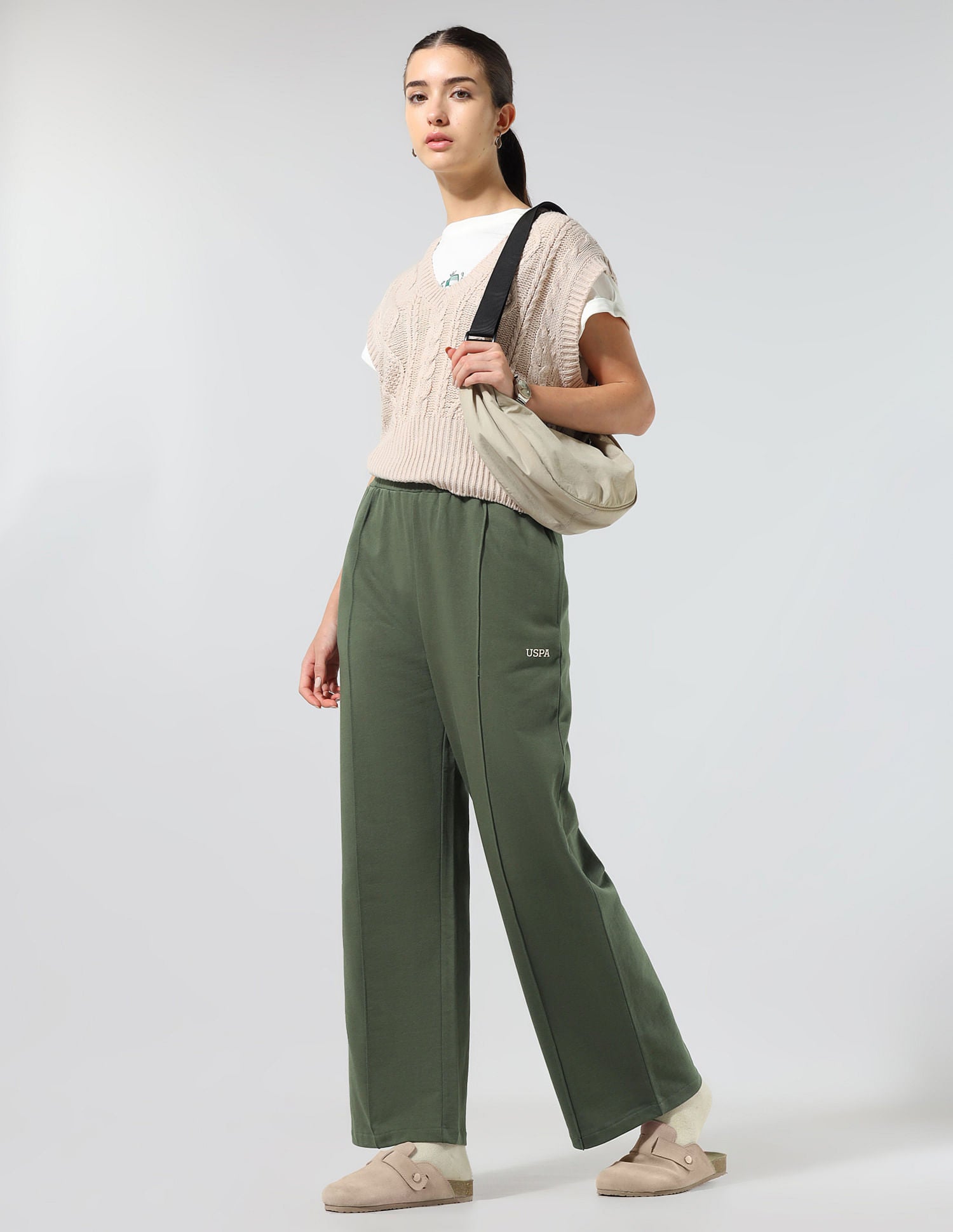 Straight Fit Lounge Trousers Olive - U.S. POLO ASSN. | Large