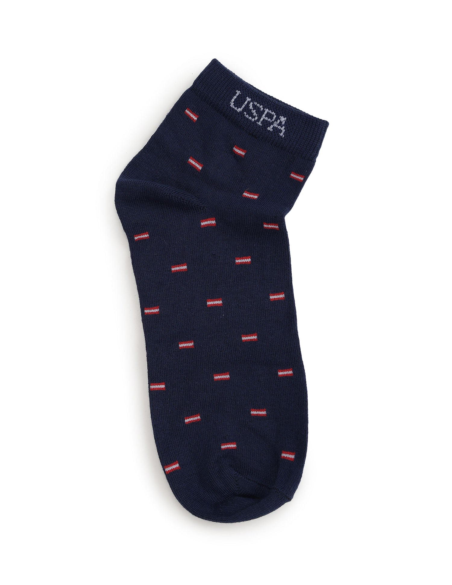 Ankle Length Stretch I646 Socks - Pack Of 3 Navy, Black and Grey - U.S. POLO ASSN. | Large