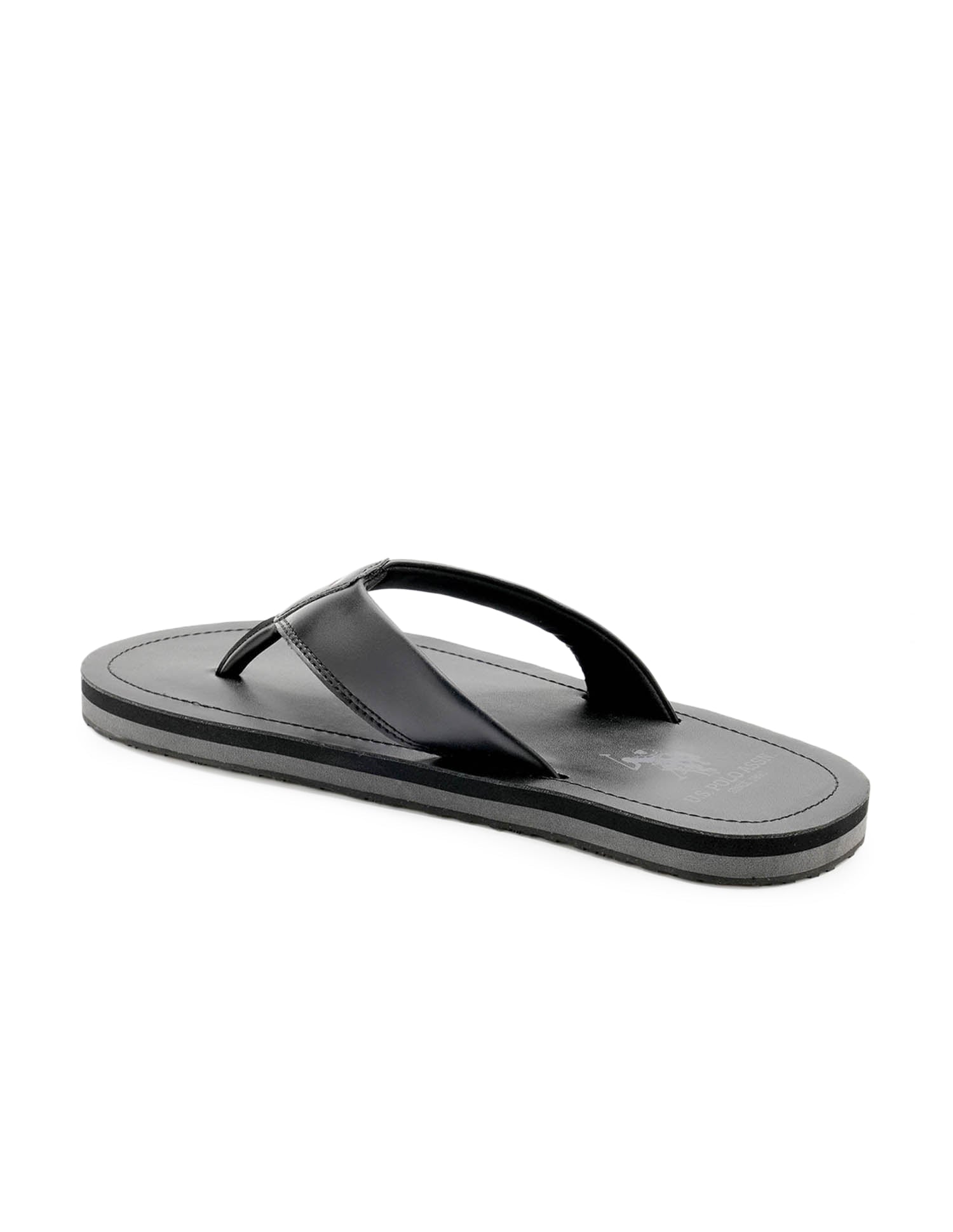 Nesta 3.0 Striped Flip Flops Black - U.S. Polo Assn. India | Large