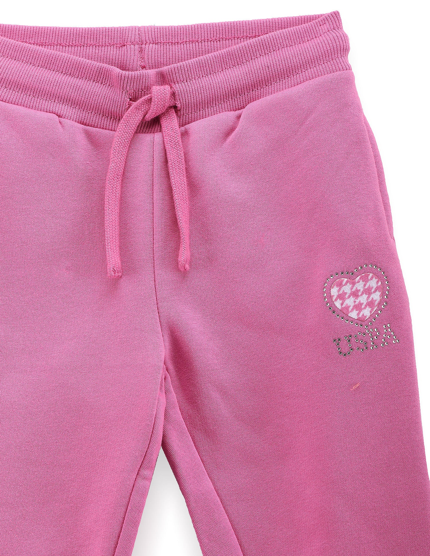 Girls Solid Joggers Light Pink - U.S. POLO ASSN. | Large