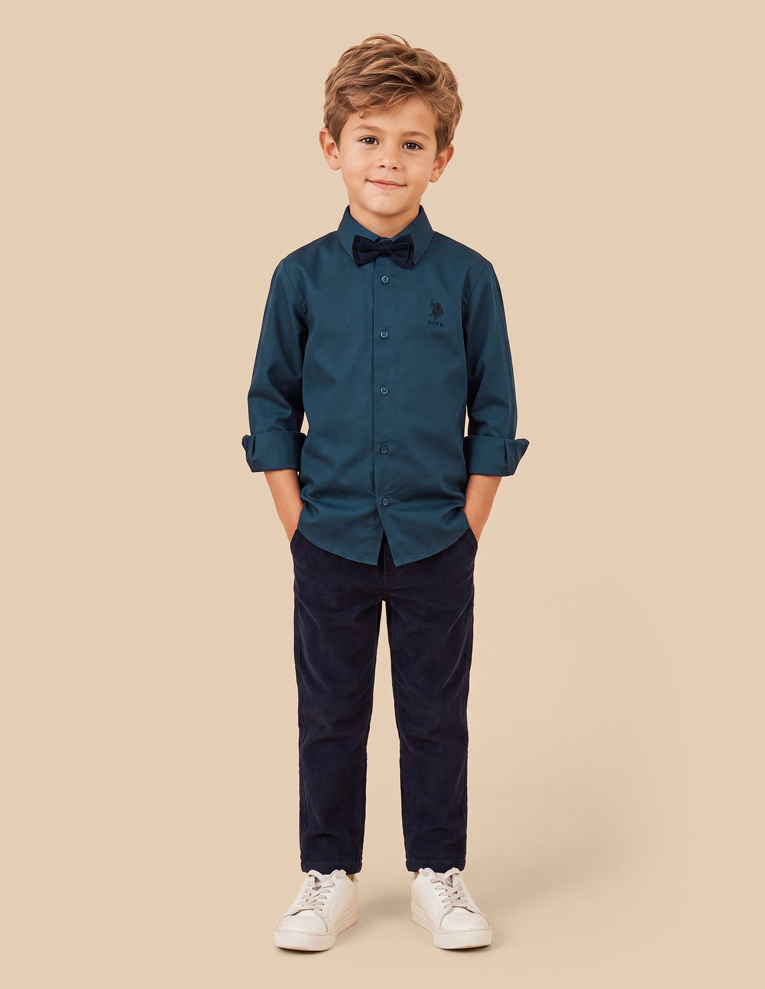 Satin Regular Fit Shirt Green - U.S. Polo Assn. India | Large