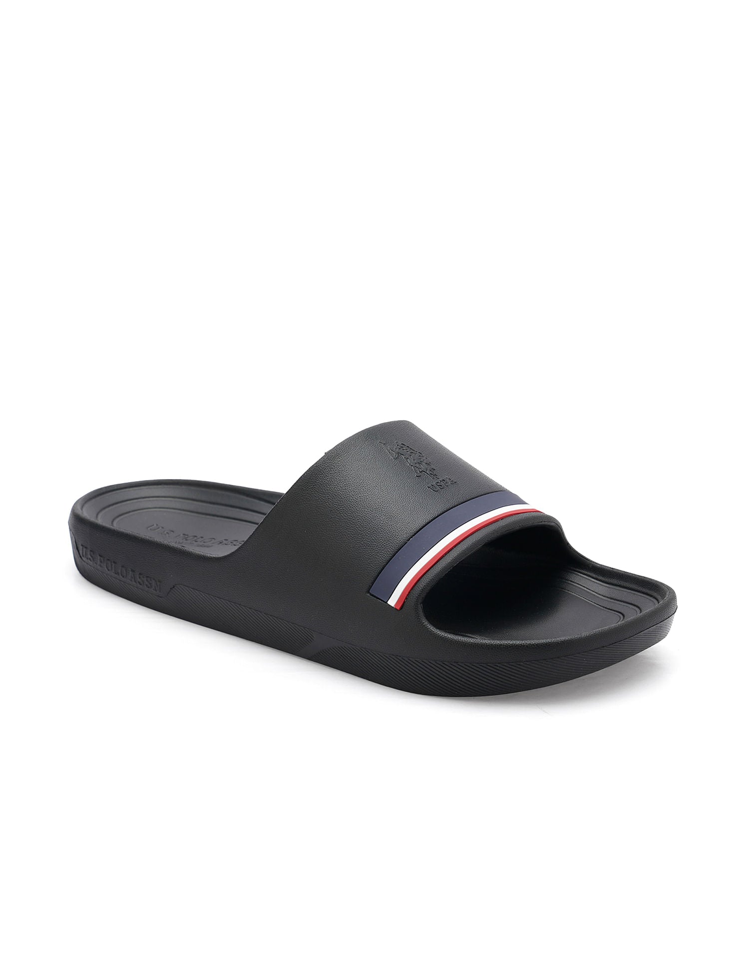 Men Easton 2.0 Black Foam Walk Sliders Black - U.S. POLO ASSN. | Large