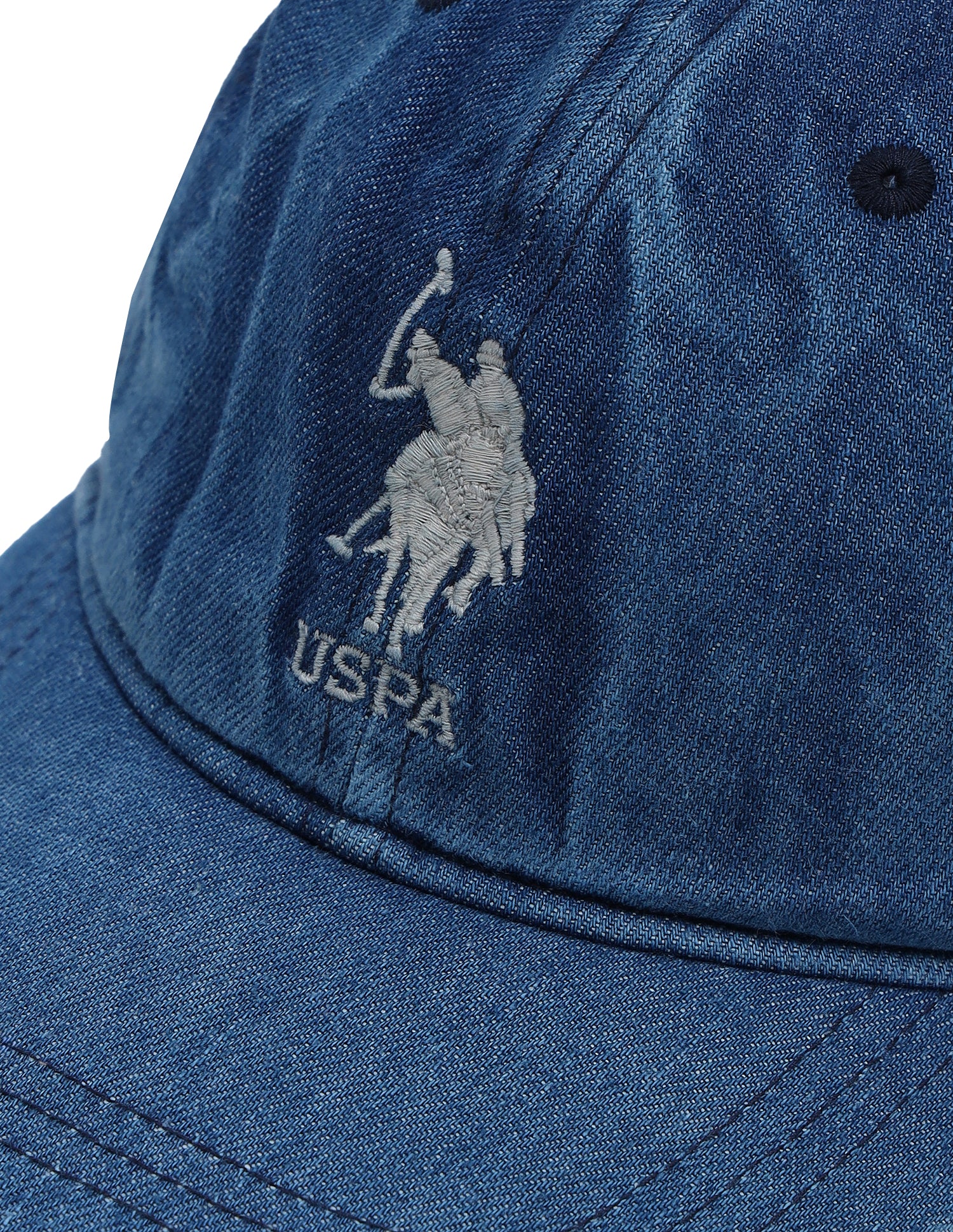 Boys Brand Embroidered Denim Cap Blue - U.S. POLO ASSN. | Large