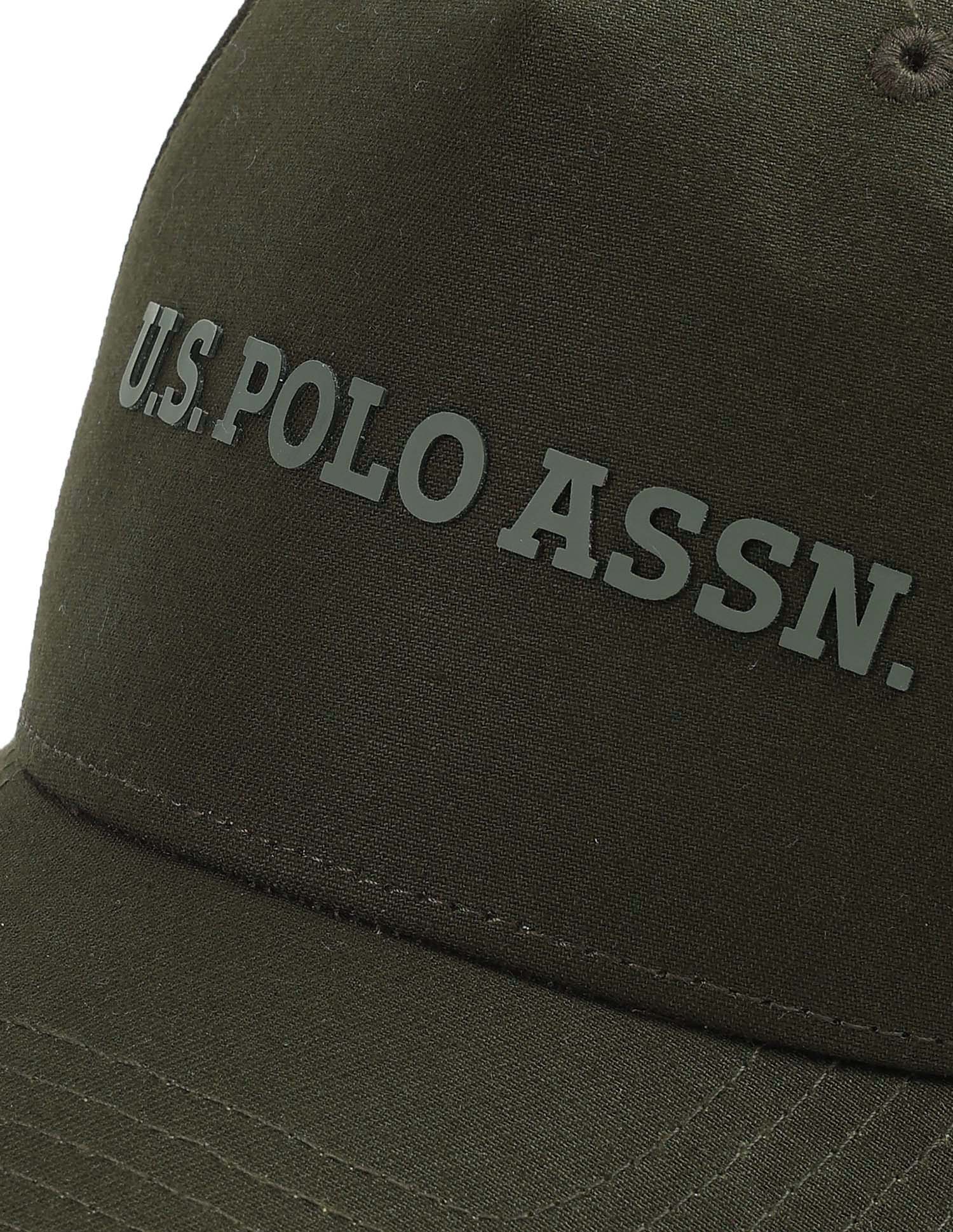 Brand Embossed Twill Cap Olive - U.S. POLO ASSN. | Large