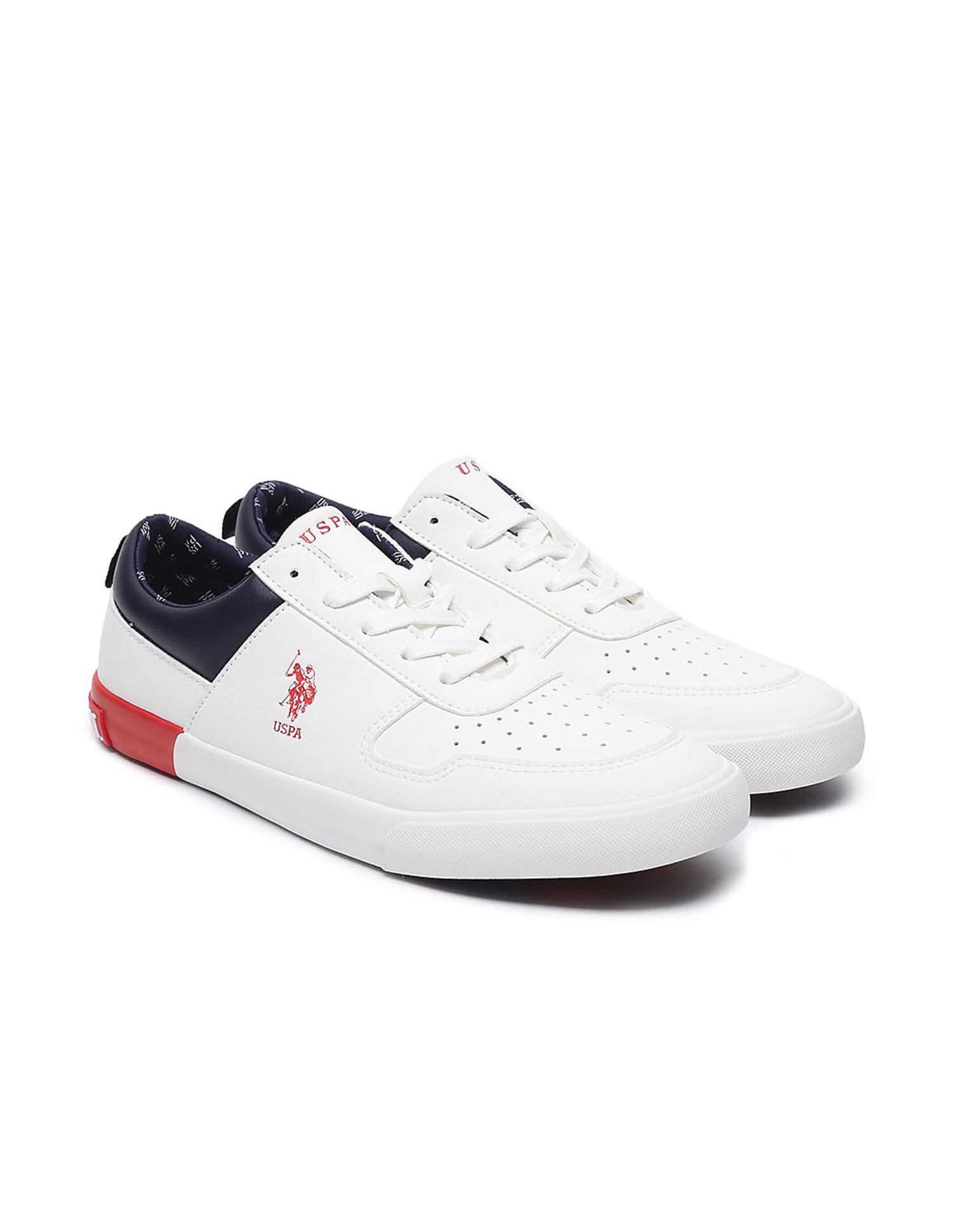 Men Colourblocked Clanal 4.0 Sneakers Off White - U.S. Polo Assn. India | Large
