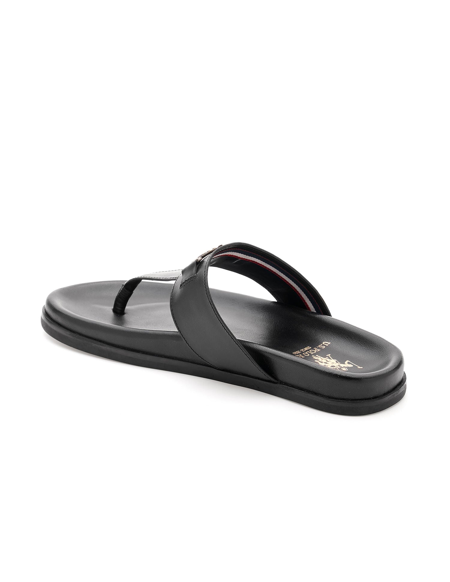 T-strap Rudi Sandals Black - U.S. Polo Assn. India | Large