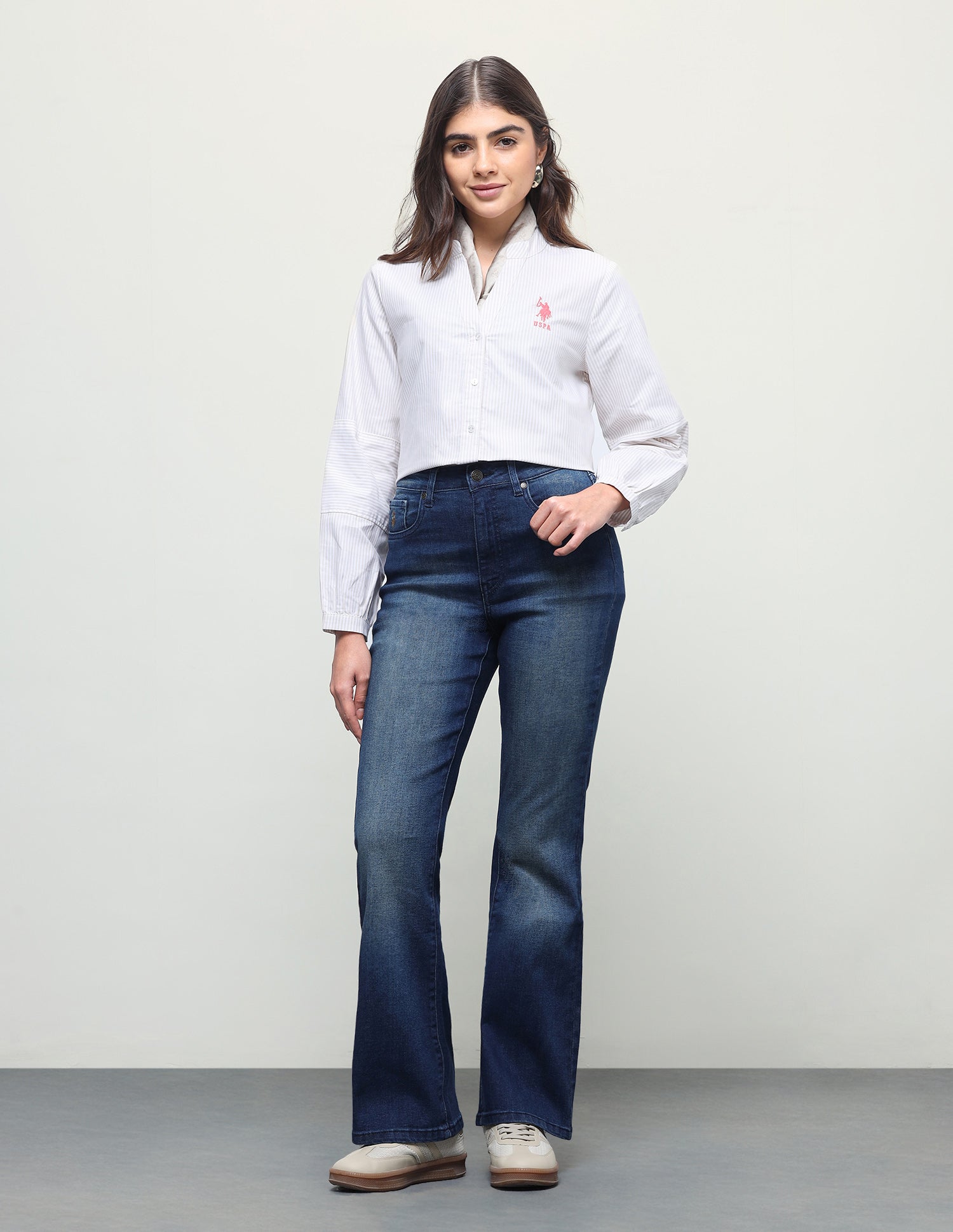 Bootcut Fit Blue Jeans Dark Blue - U.S. Polo Assn. India | Large