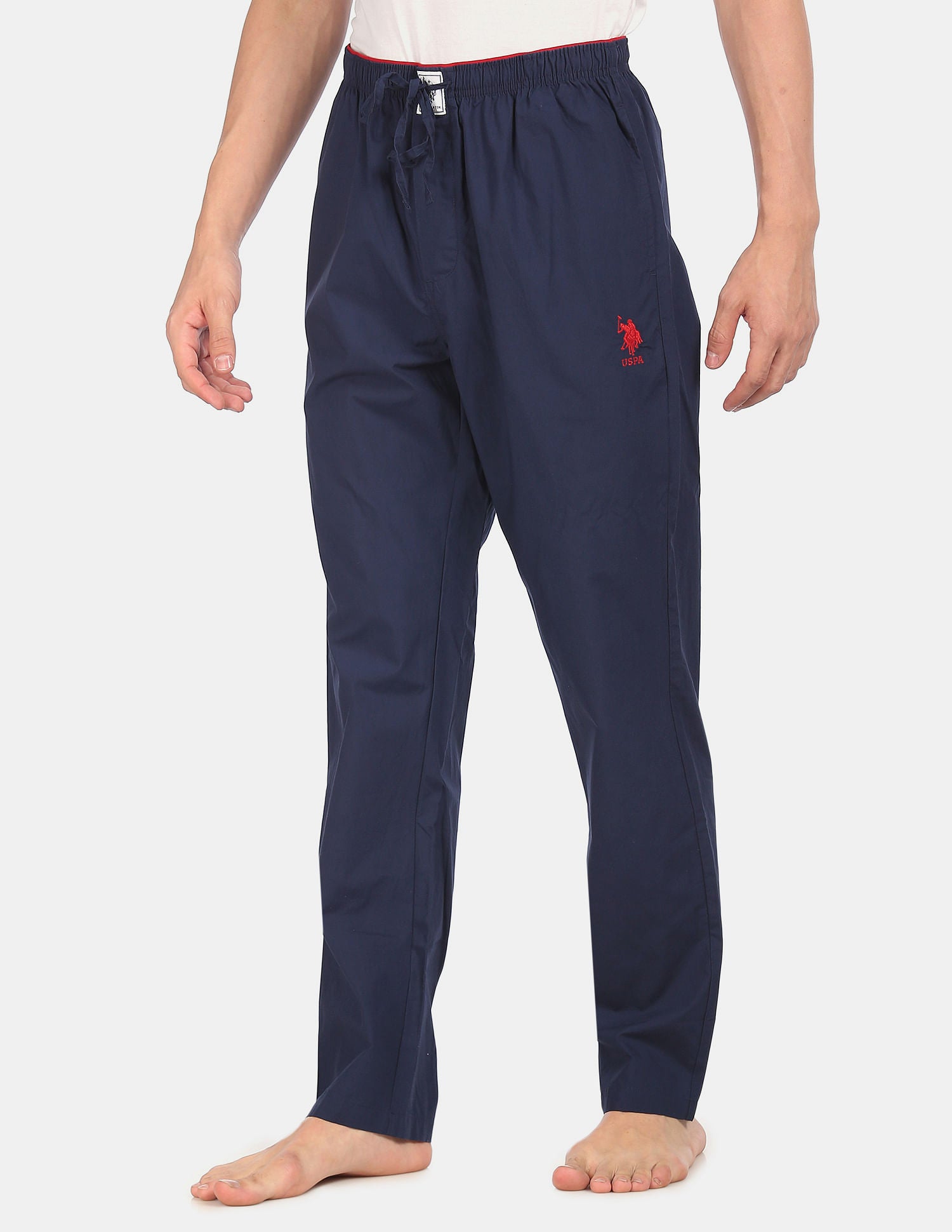 Comfort Fit Solid Cotton I690 Lounge Pants - Pack Of 1 Navy - U.S. POLO ASSN. | Large