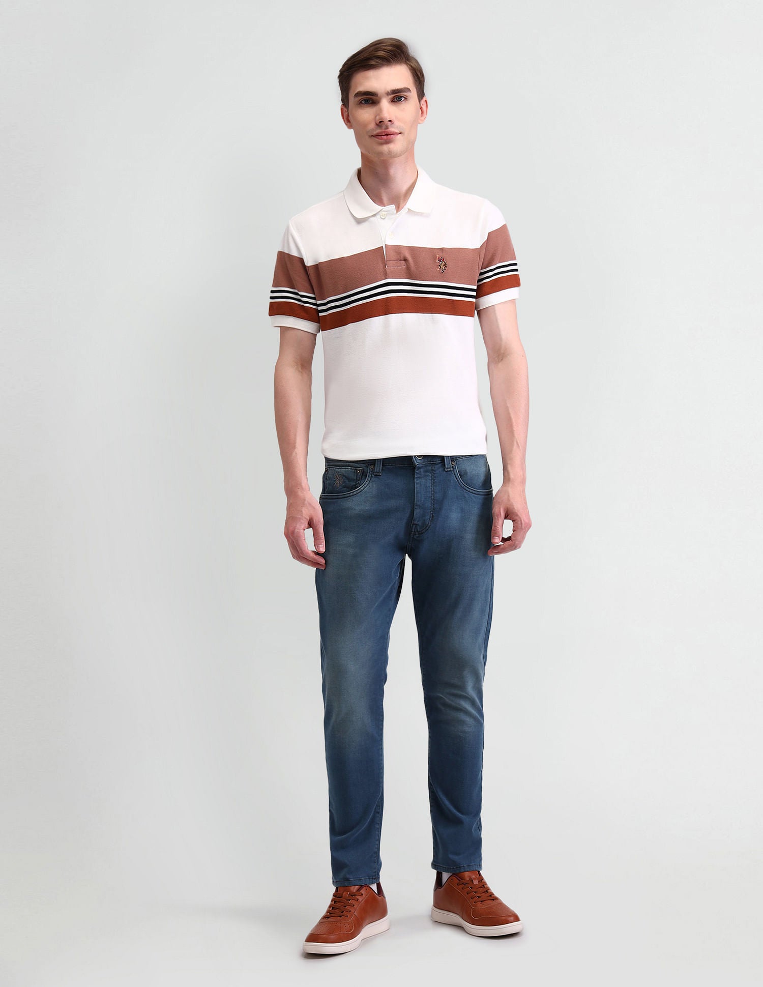 Henry Tapered Blue Jeans Blue - U.S. POLO ASSN. | Large