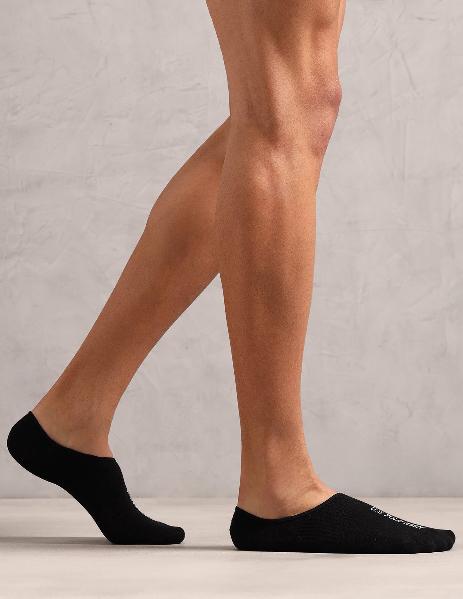 Cotton Stretch No Show ES013 Socks - Pack Of 3 Navy, Black, Light Grey Mel - U.S. POLO ASSN. | Large