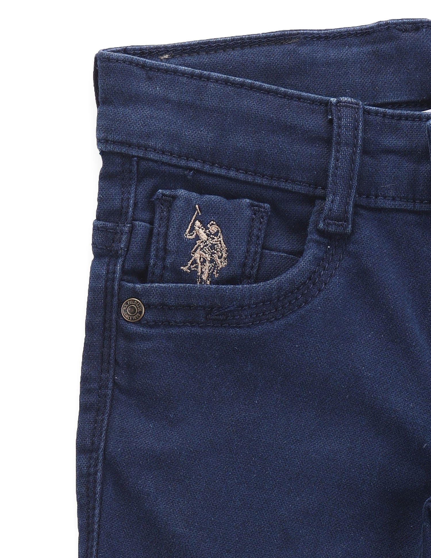 Boys Rinsed Skinny Fit Jeans Blue - U.S. POLO ASSN. | Large