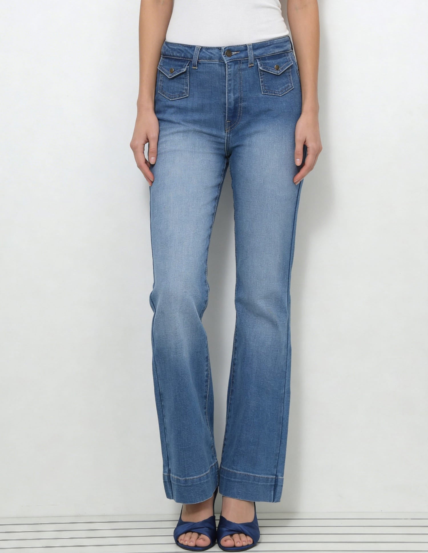 High Rise Bootcut Jeans Blue - U.S. Polo Assn. India | Large