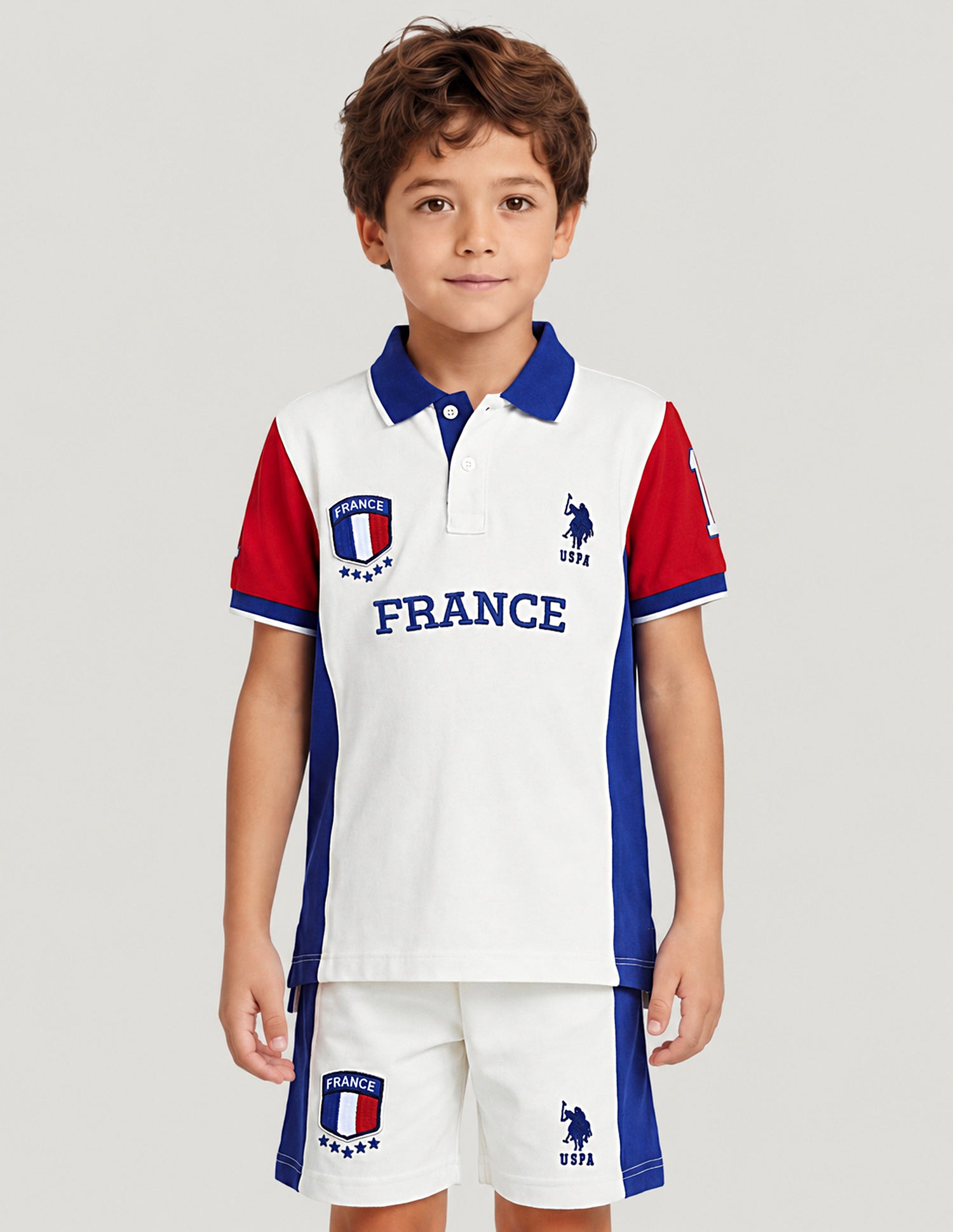 Colourblocked Embroidered Regular Fit Polo Shirt White - U.S. Polo Assn. India | Large