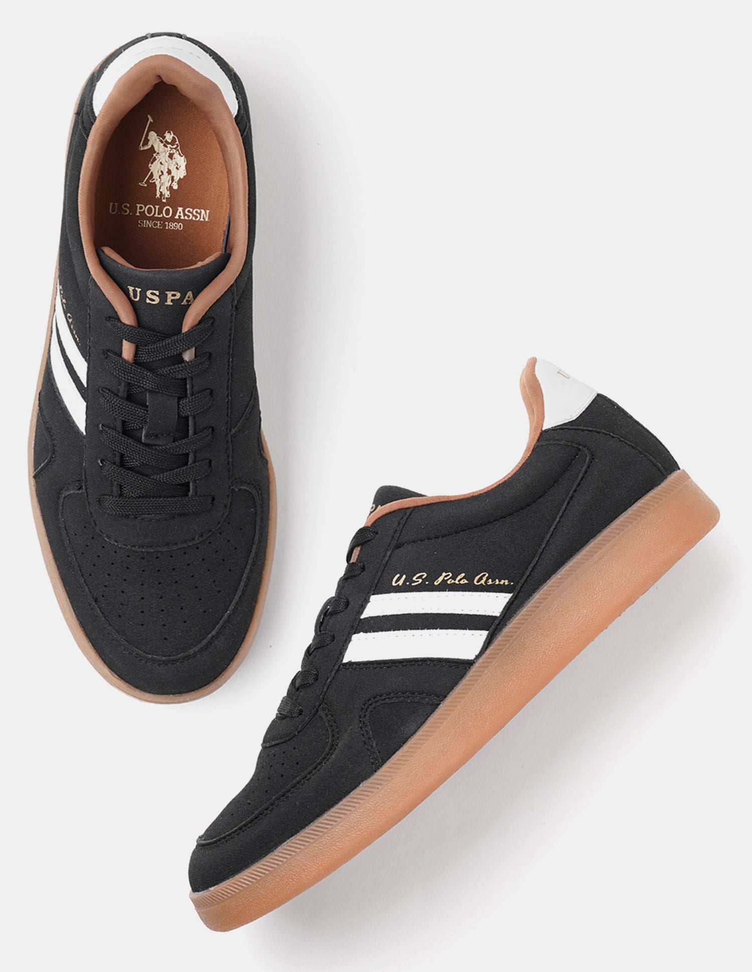Edda Black Sneaker Shoes Black - U.S. Polo Assn. India | Large