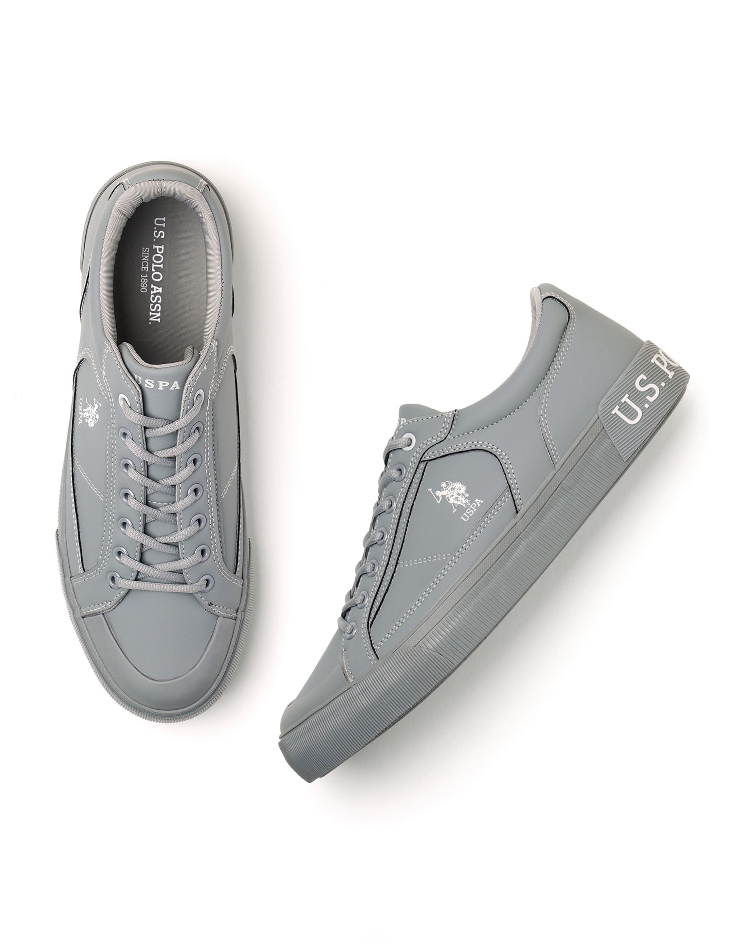 Men Lace-Ups Ruben 3.0 Sneakers Grey - U.S. POLO ASSN. | Large