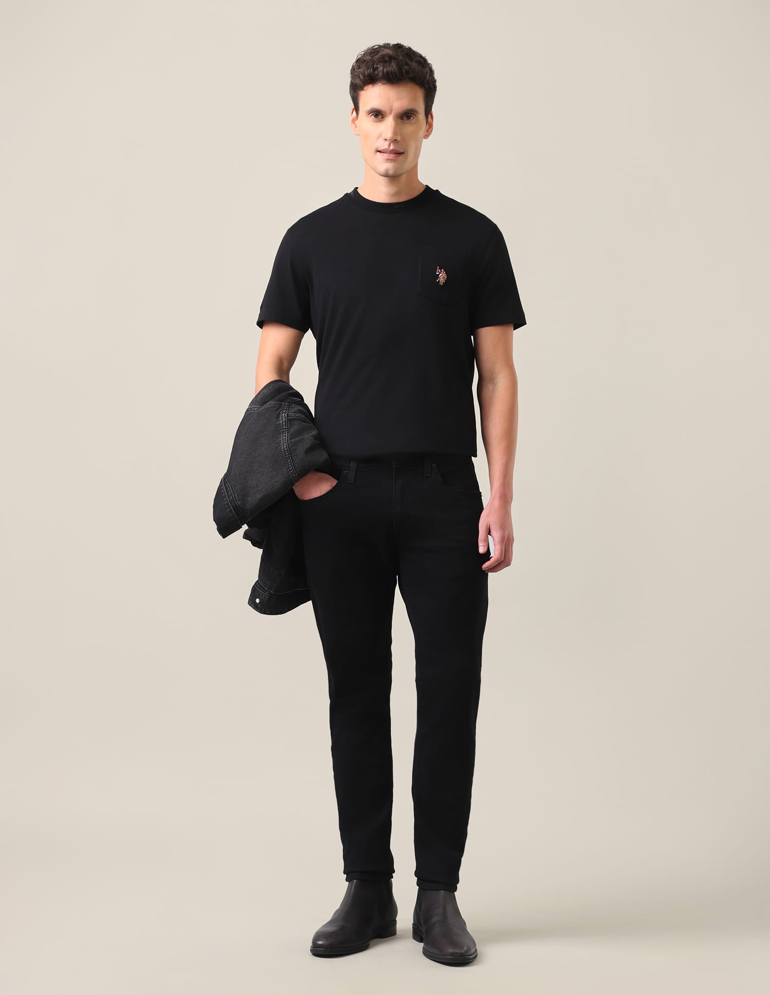 Brandon Slim Fit Jeans Black - U.S. Polo Assn. India | Large