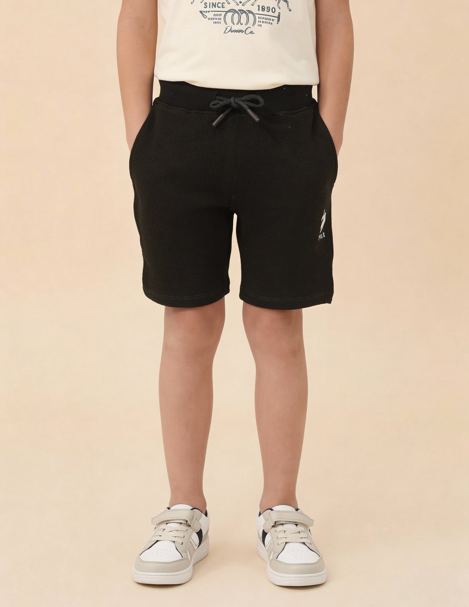 Textured Regular Fit Shorts Dark Green - U.S. Polo Assn. India | Large