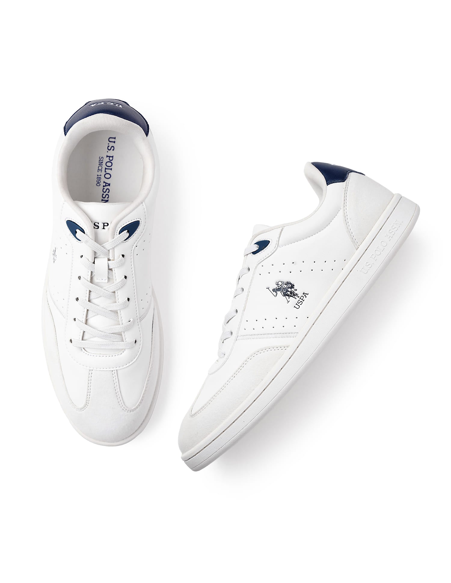 Men Cenik Suede Sneakers White - U.S. Polo Assn. India | Large