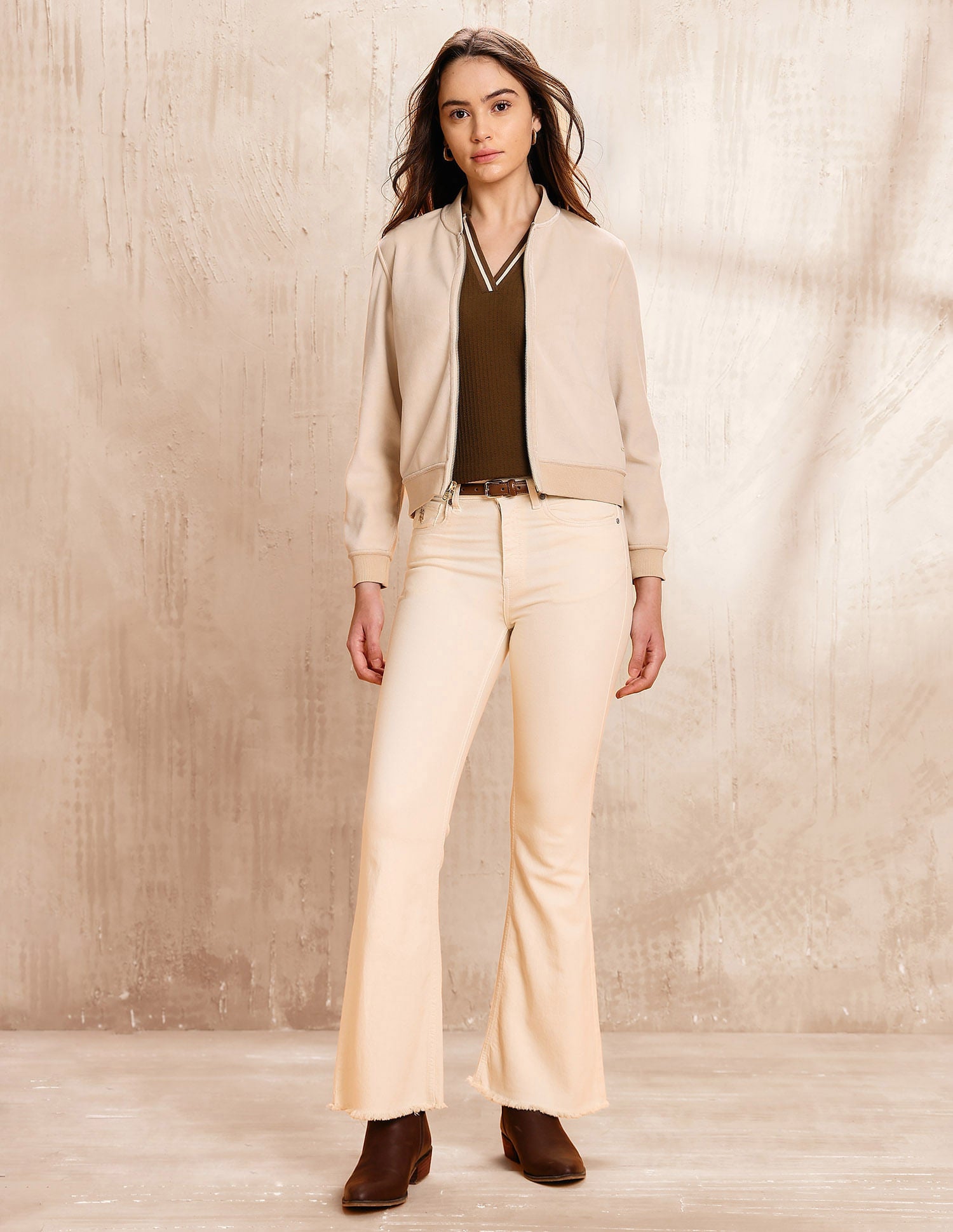 Solid Reversible Bomber Jacket White - U.S. POLO ASSN. | Large