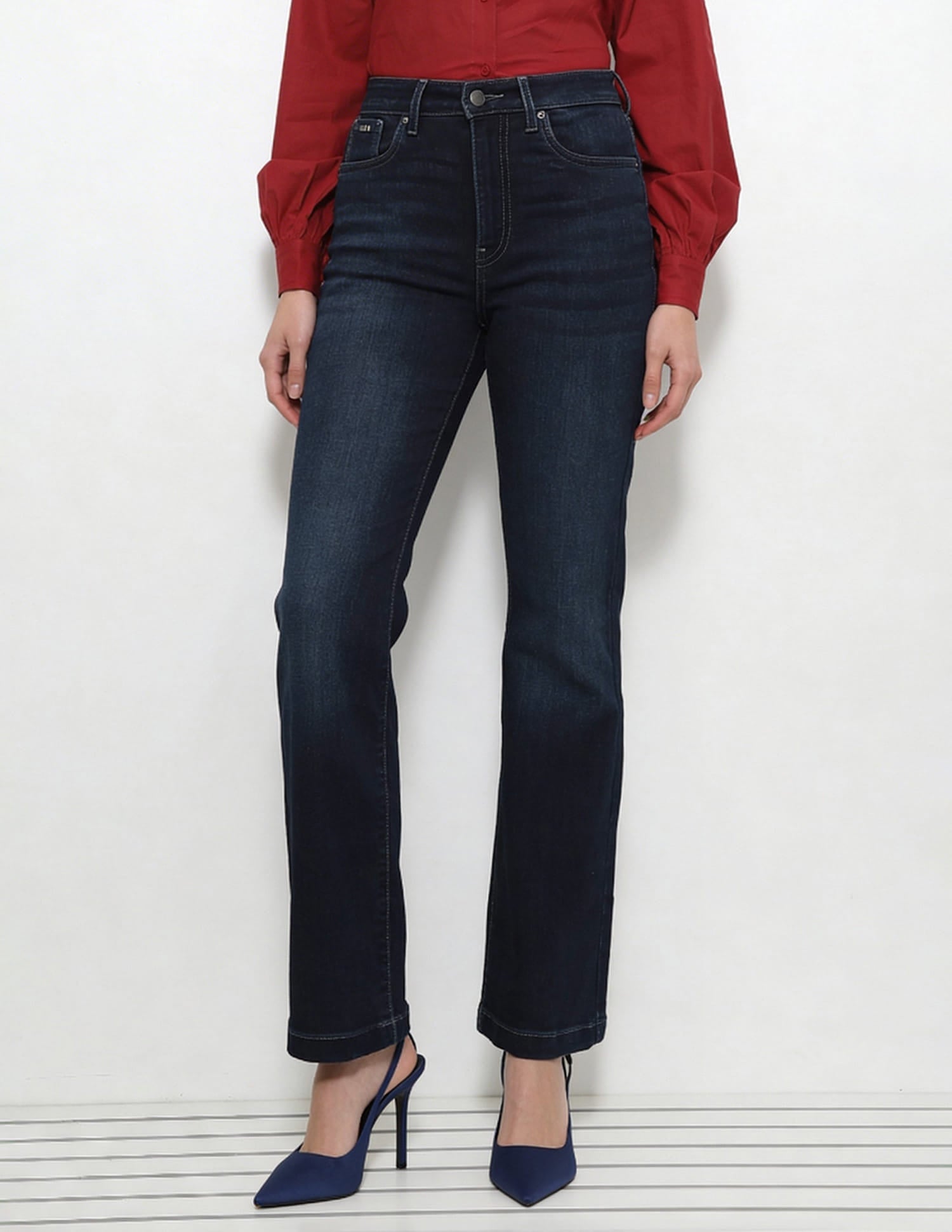 High Rise Bootcut Jeans Blue - U.S. Polo Assn. India | Large