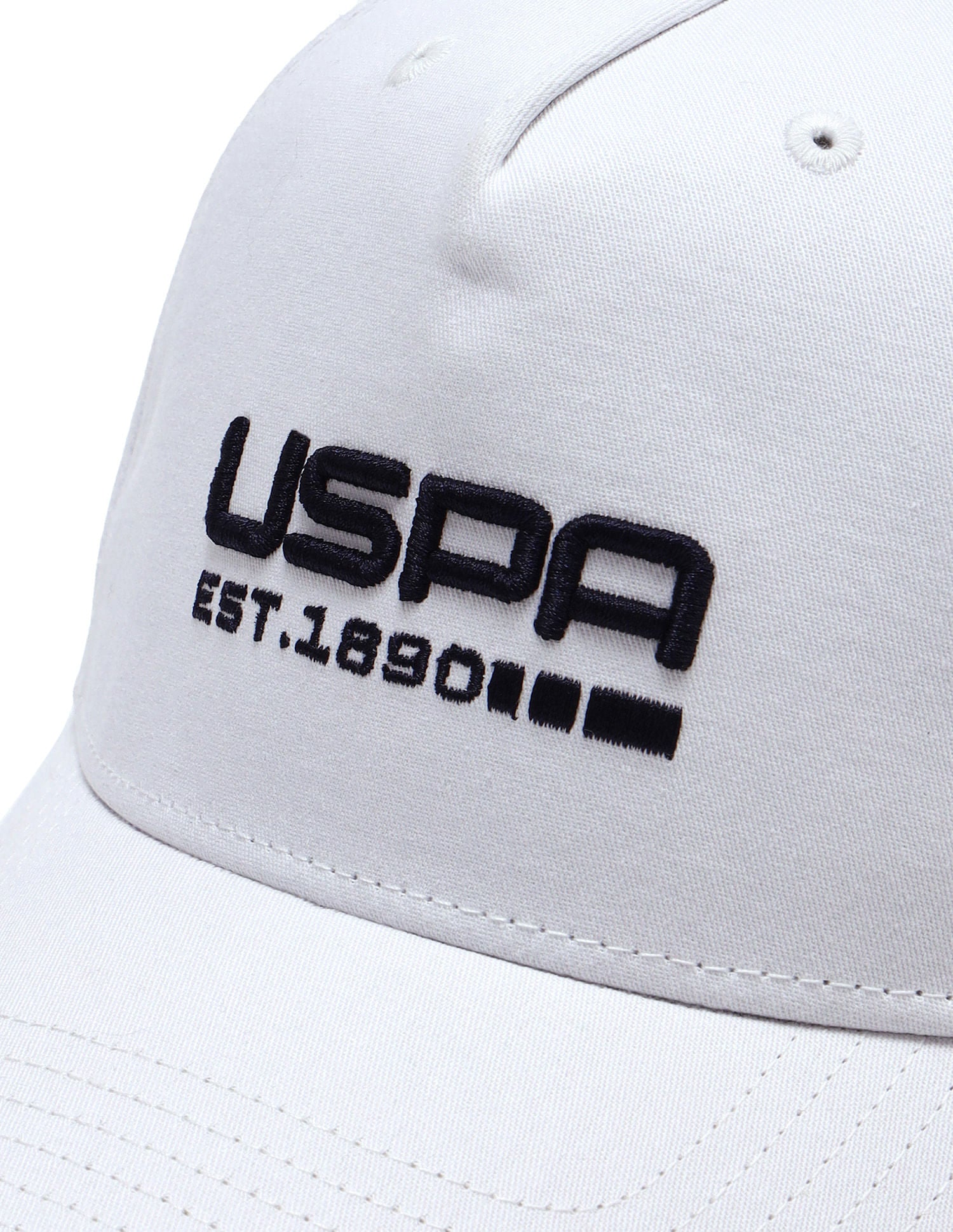 Brand Embroidered Cotton Cap White - U.S. POLO ASSN. | Large